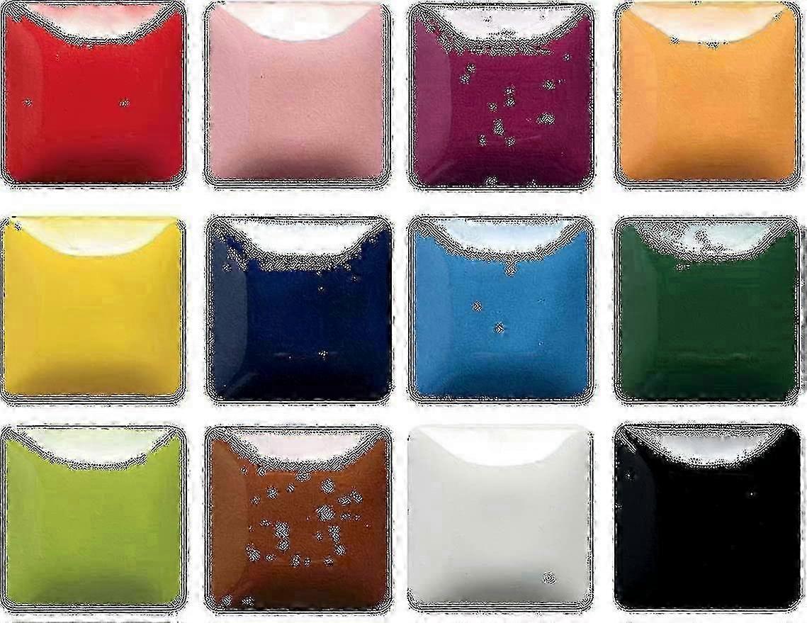 Stroke & Coat Wonderglaze Glaze Set A, Assorted Colors, Set Of 12