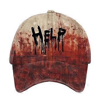Dark Blood Stain Unisex Baseball Hat Breathable Sun Protection Hat Halloween Style Curved Brim Baseball Hat