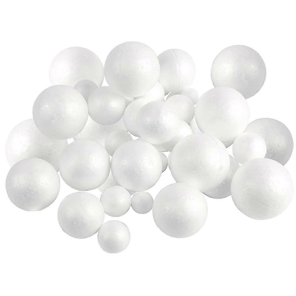30 Pcs White Decor Christmas Bag Filler Christmas Stocking Stuffer Foam Balls Craft Foam Baubles