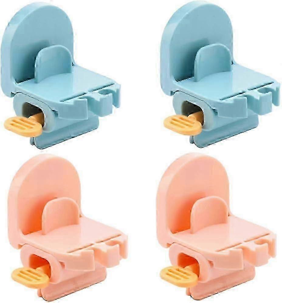 4 Pack Rolltube Toothpaste Squeezer Toothpaste Holder Toothpaste Squeezer 3 in 1 Wall Mounted Toothp