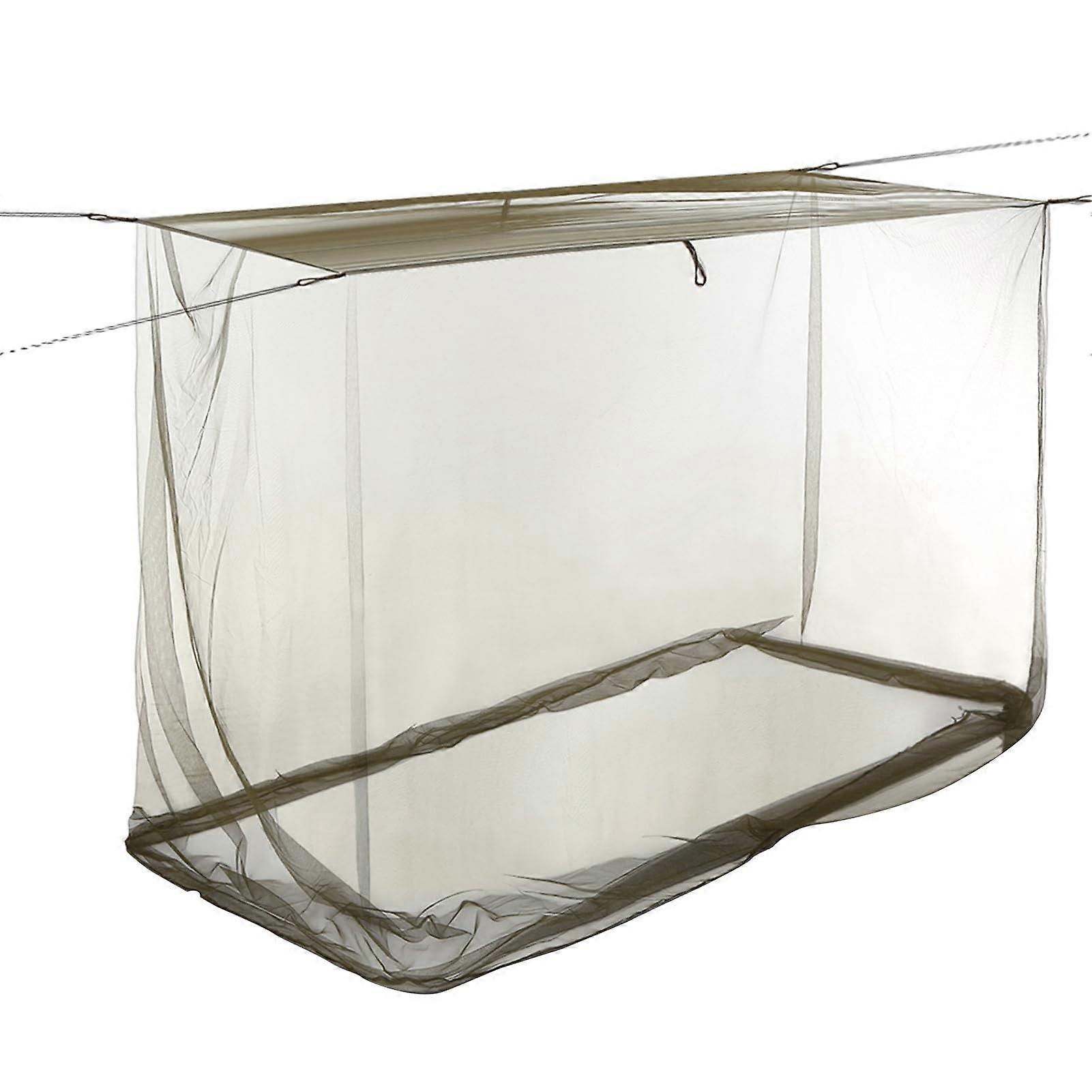 Mosquito Net Outdoor Sunshade Single Portable Army Green Folding Bed Tent For Camping Hanging Tent