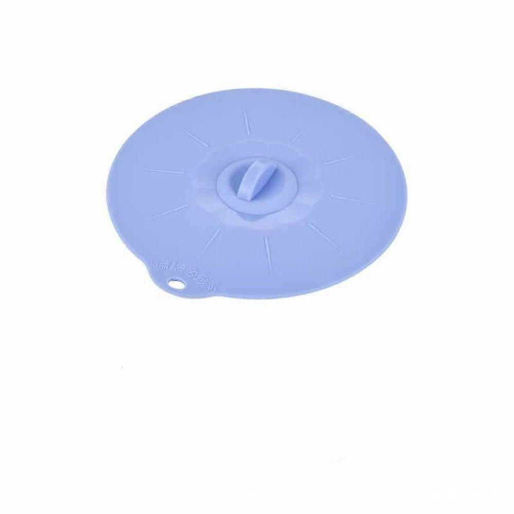 2pcs Eco-Friendly Fresh Silicone Lid Multi-Function Sealing Cap Boil Over Spill Lid  Kitchen