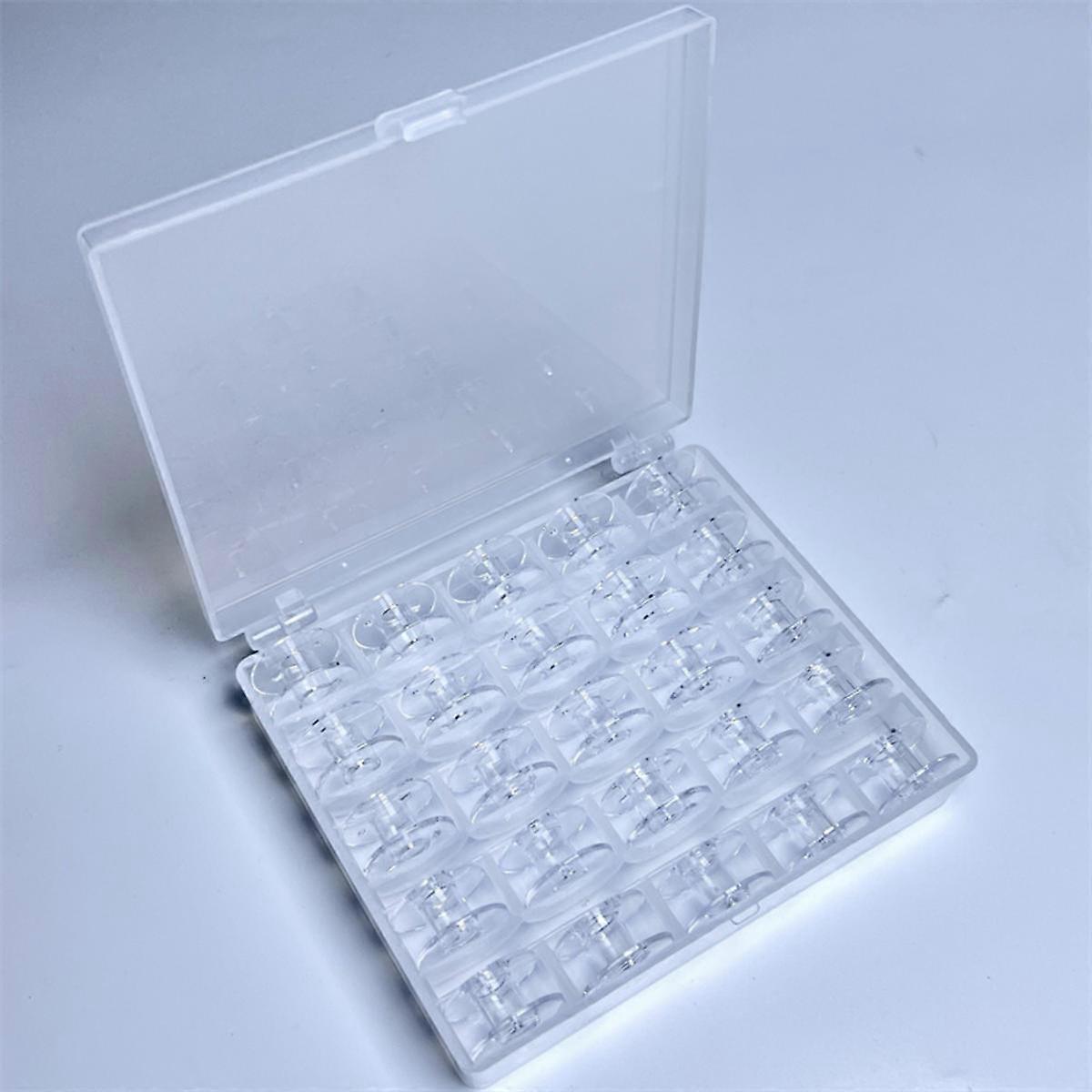 Empty Bobbins Storage Box Sewing Accessories Tools Plastic Sewing Machine Bobbin Case Knitting Needle Organizer