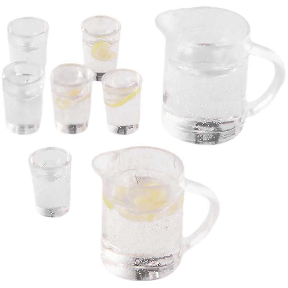 Mini Water Lemonade Model Set Mini House Accessories for Decor Use 2Sets