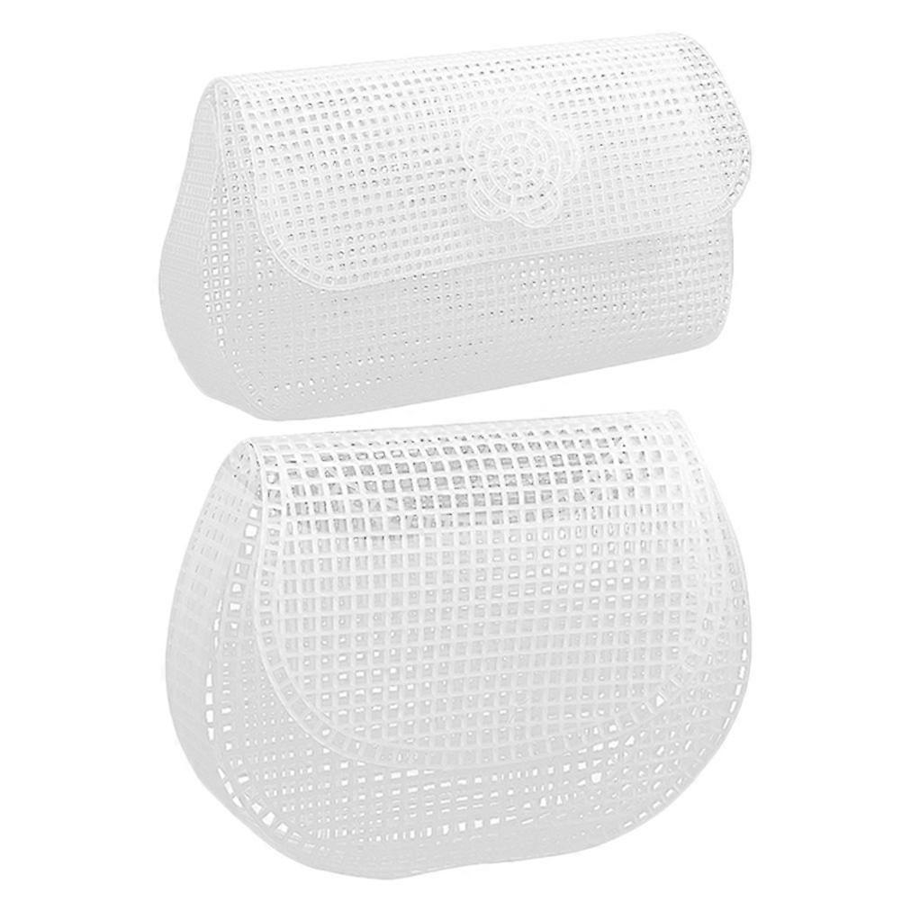 2 stk brede plastnet lærredsplader pungfremstilling skabelon DIY taskefremstillingsforsyninger til oprettelse af håndlavede punge clutch tasker