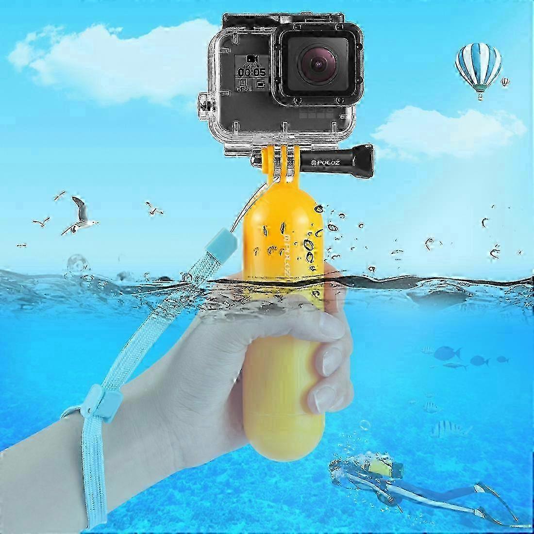 PULUZ Floating Handle Bobber Hand Grip with Strap for GoPro, Insta360, DJI and Other Action Cameras