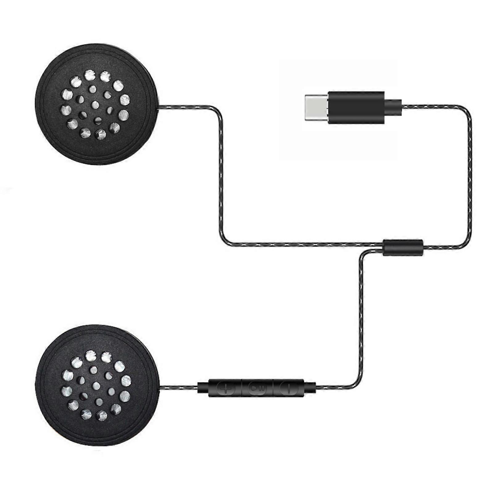 Motorcycles helmets Headphones Communication System Stereos Sound Waterproof Ergonomic Inline Control for Cyclists Multicolor