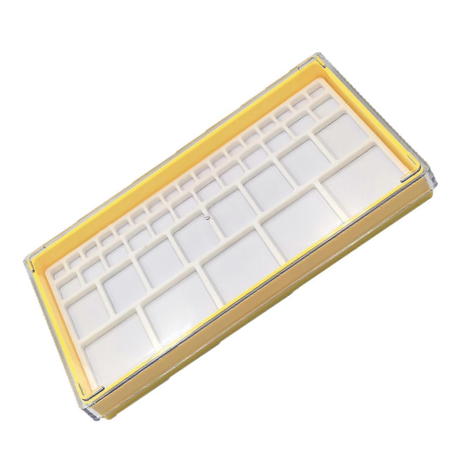 Accuracy Watchmaking Tool Tray Plastic Storage Solution With Label Ready Divisions For Component Identification  Yellow