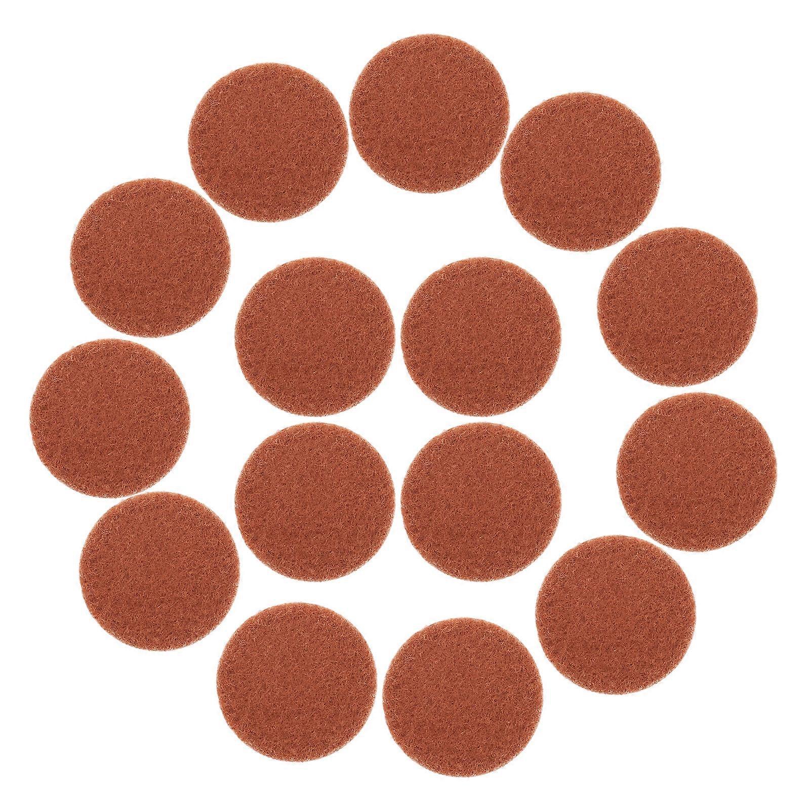 Brown Round Aroma Pad Cotton Fragrance Pads for Diffuser 100Pcs Set