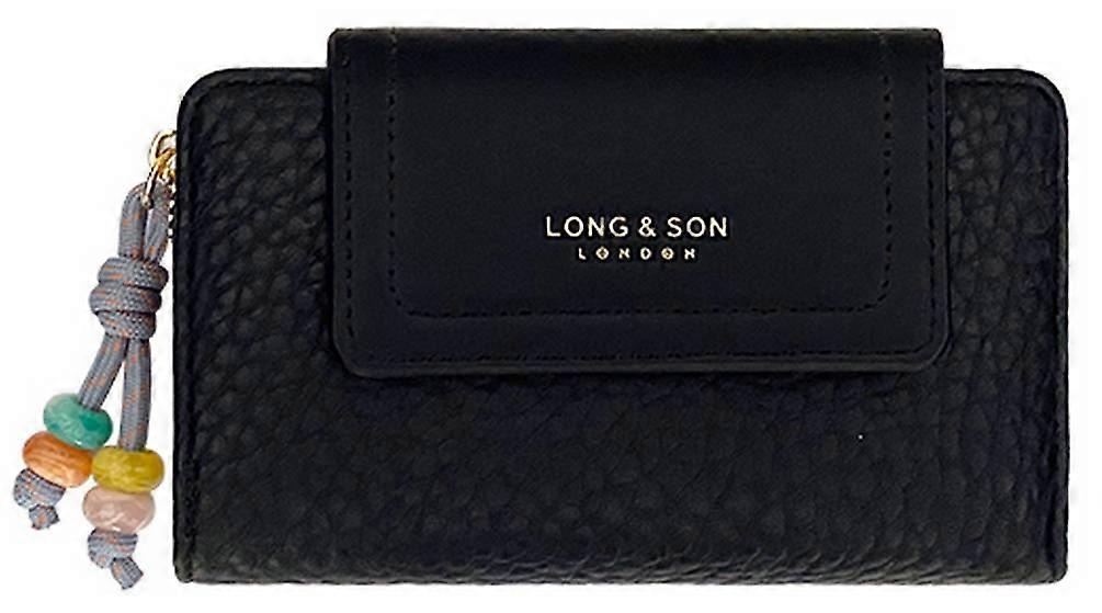 Long and Son Flap Top Purse - Black