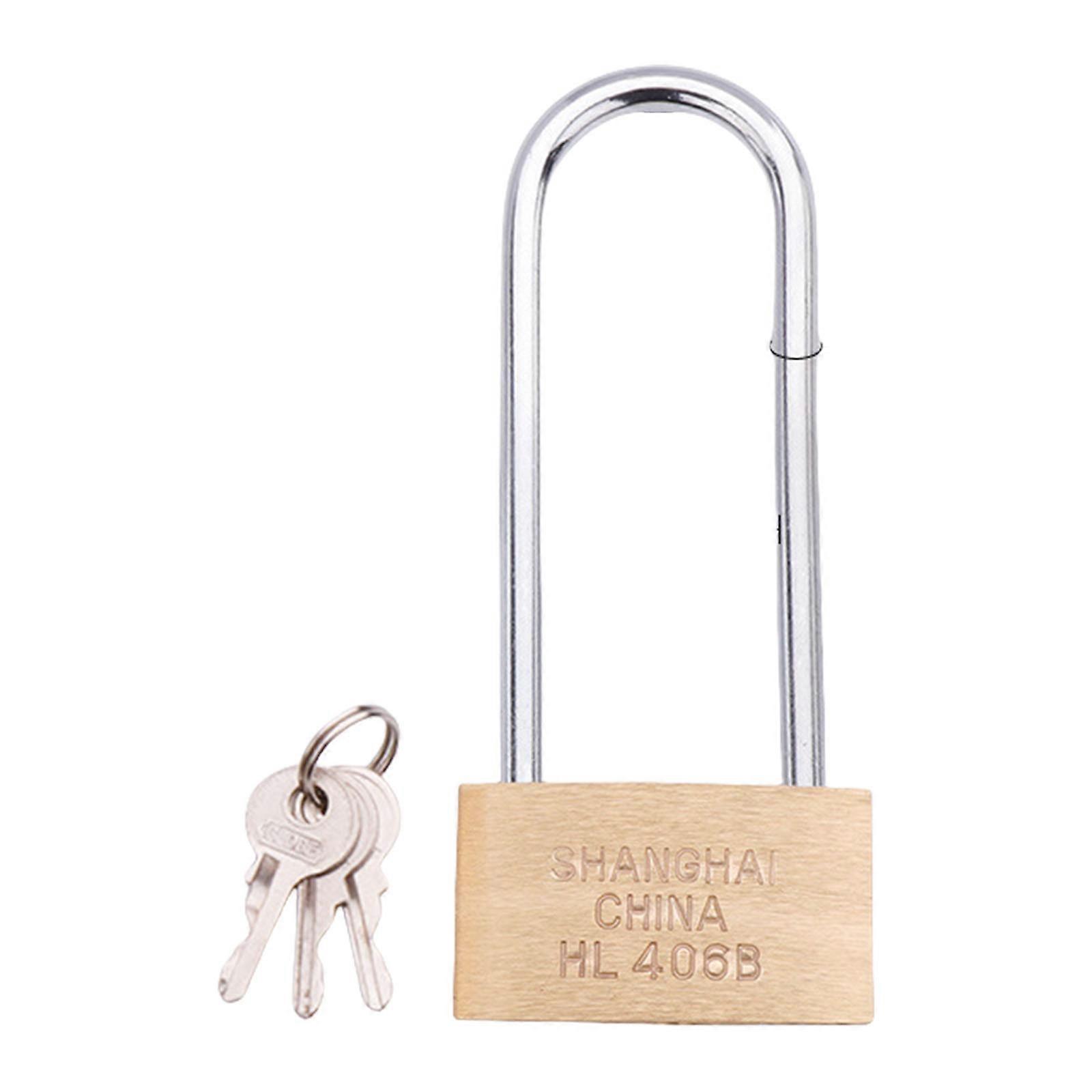 Secure Key Padlocks Extended Shackles Weatherproof Body Rustproof Mechanism Accessory for School Gym Equipment Multicolor