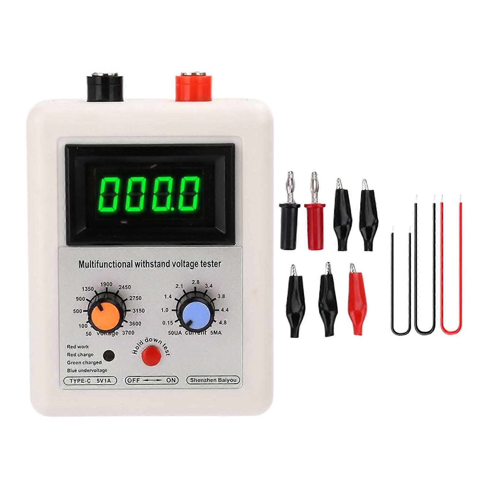 Çok İşlevli Metre Diyot Triyot Gerilim Yetenek Ölçer Dayanım Gerilimi Test Cihazı IGBT Transistör Test Cihazı 50-3700V Yeşil