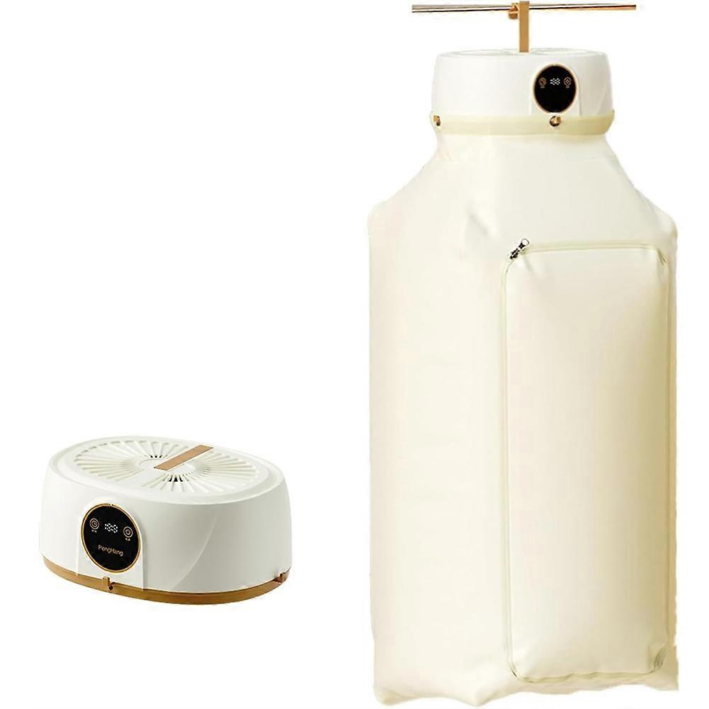 Portable Clothes Dryer with Automatic Folding, Hands-Free Wireless Fast Drying Machine for Home, Travel, Apartments US