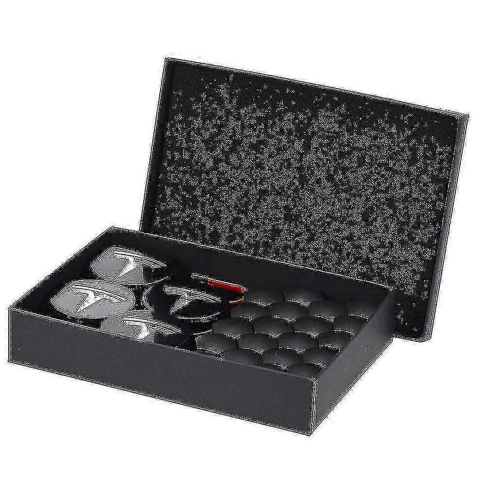 För Tesla Wheel Cap Kit Center Navkapsel Set Hjulmutterkåpa Navkåpa för Model Y Mode 3 Mode S Mode X