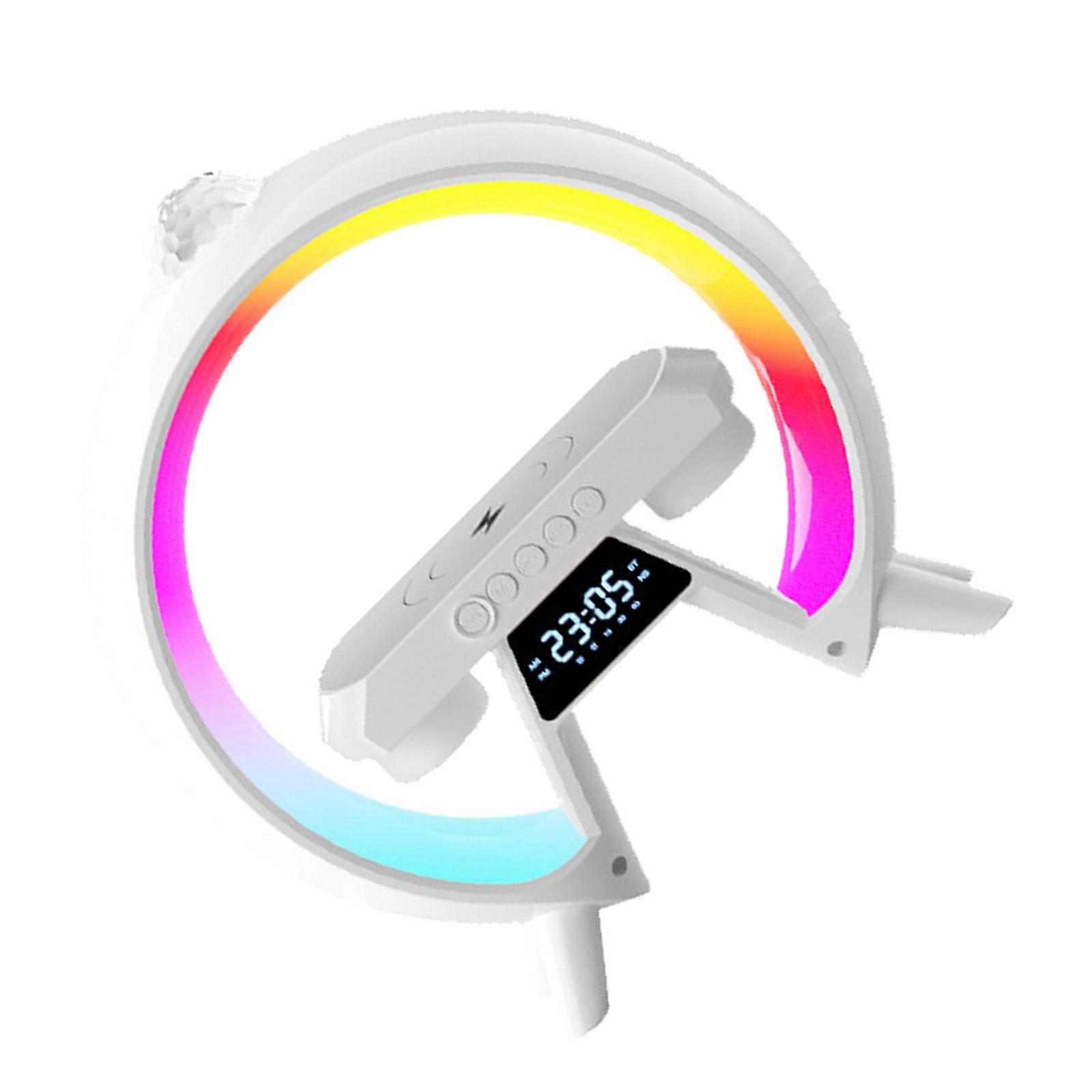 Creaative Bluetooth-compatible Speaker Wireless Charging Dock Multifunctional Alarm Clock Decorative Home Decor Multicolor