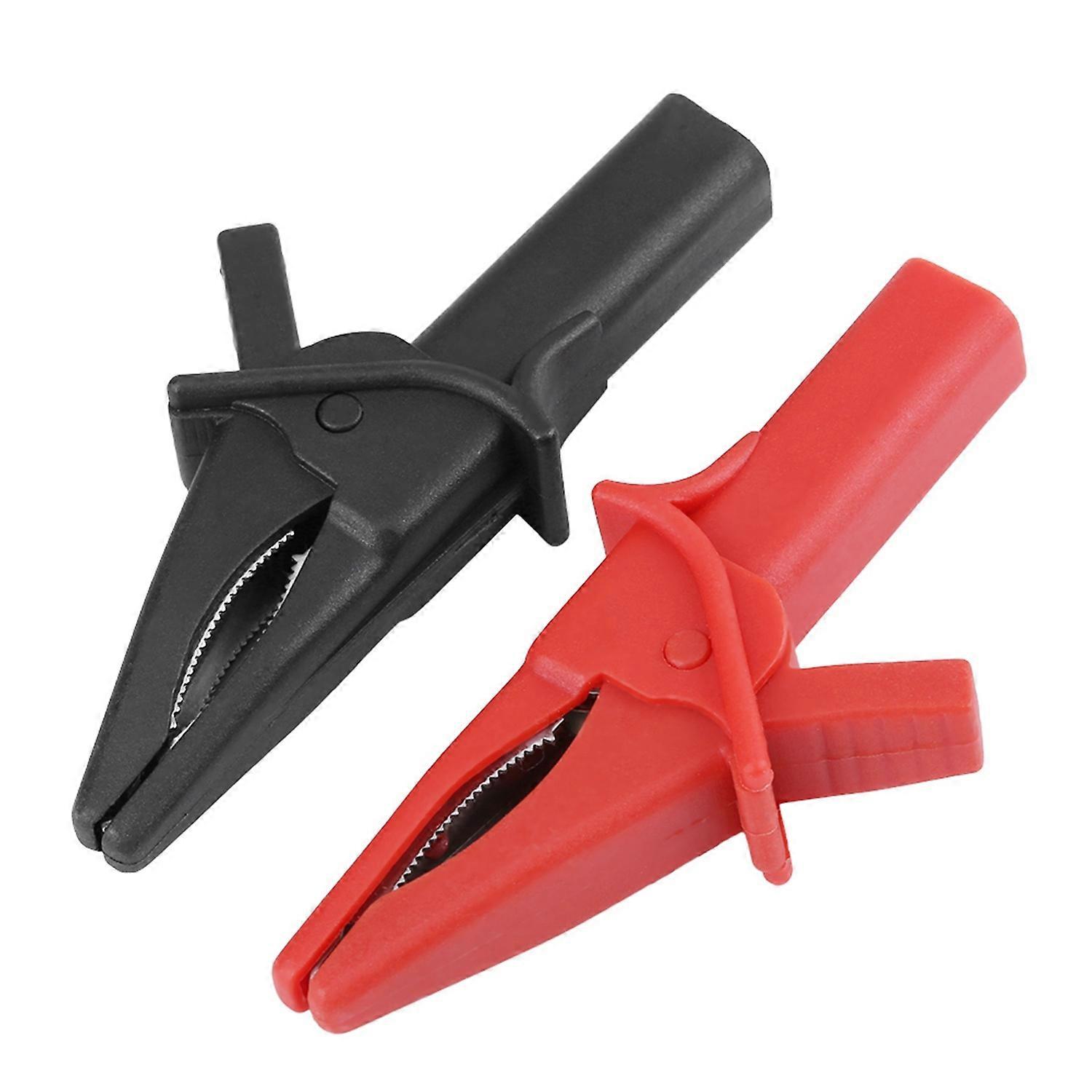 2pcs Fitting of DSO3064 HT18A Large Dolphin Gator Clips Red   Black for Oscilloscope