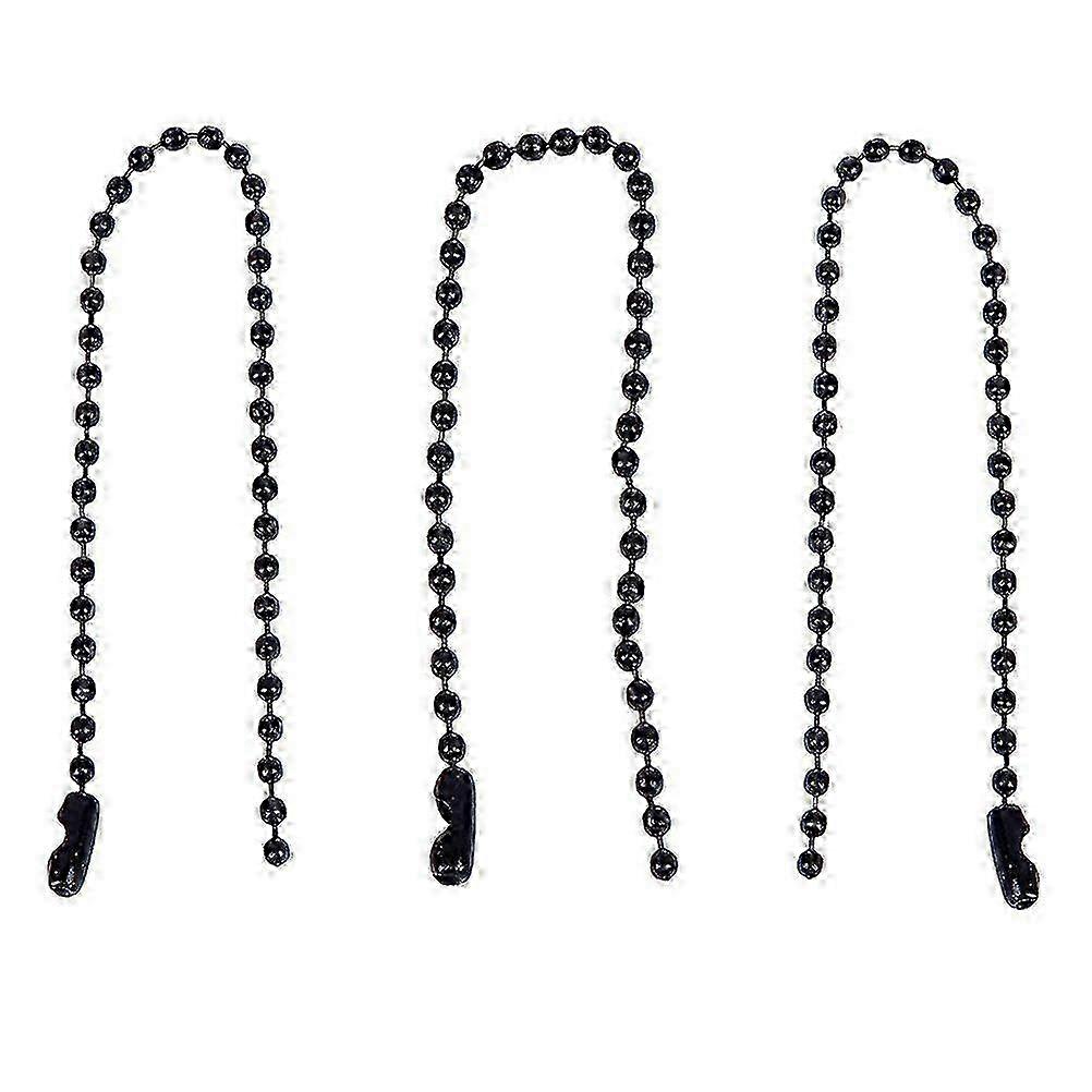 100pcs Circular Bead Chain Stoving Varnish Tag Chain Iron Chain Ball Chain