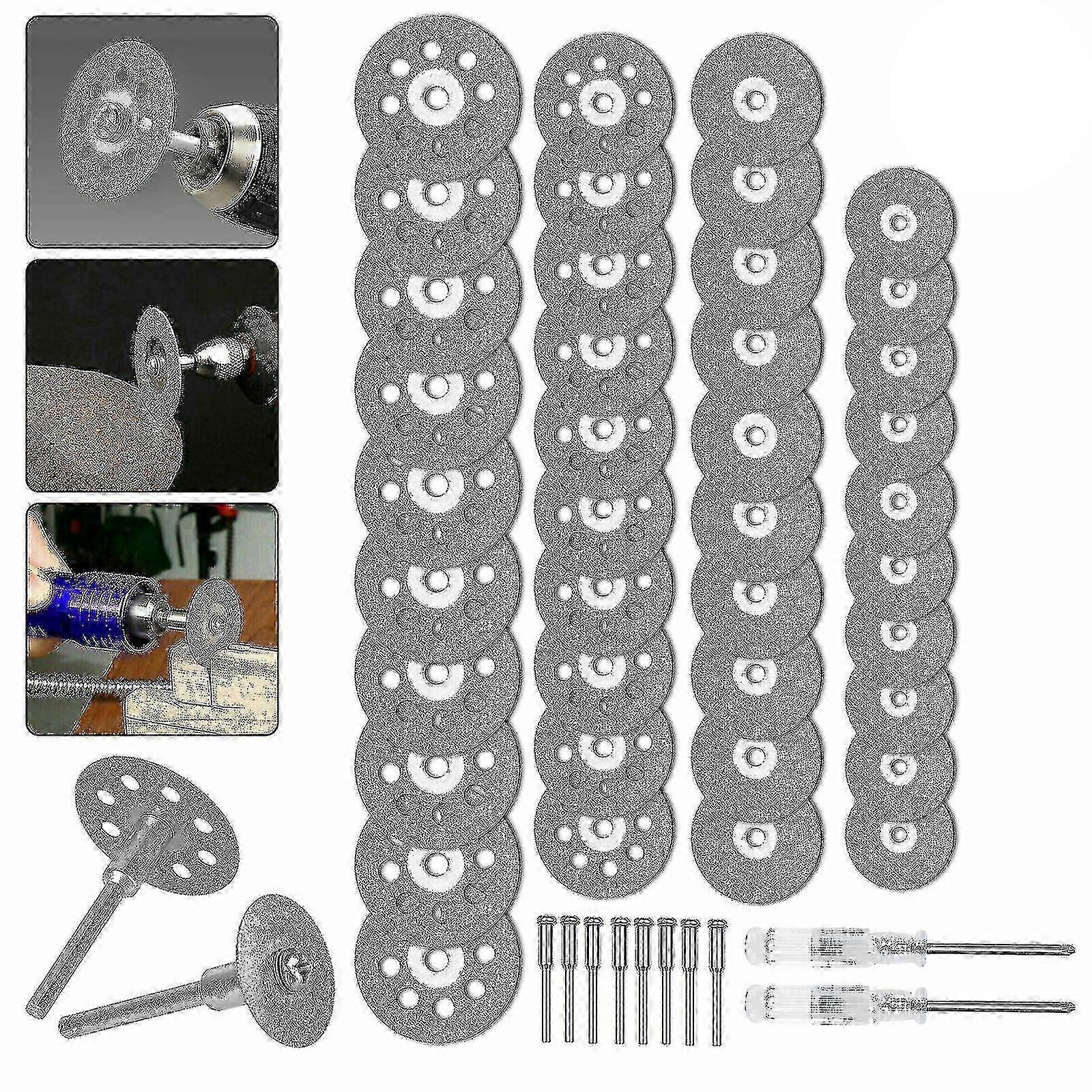 50x الماس قطع عجلة ل Dremel الروتاري أداة يموت طاحونة معدنية قطع القرص