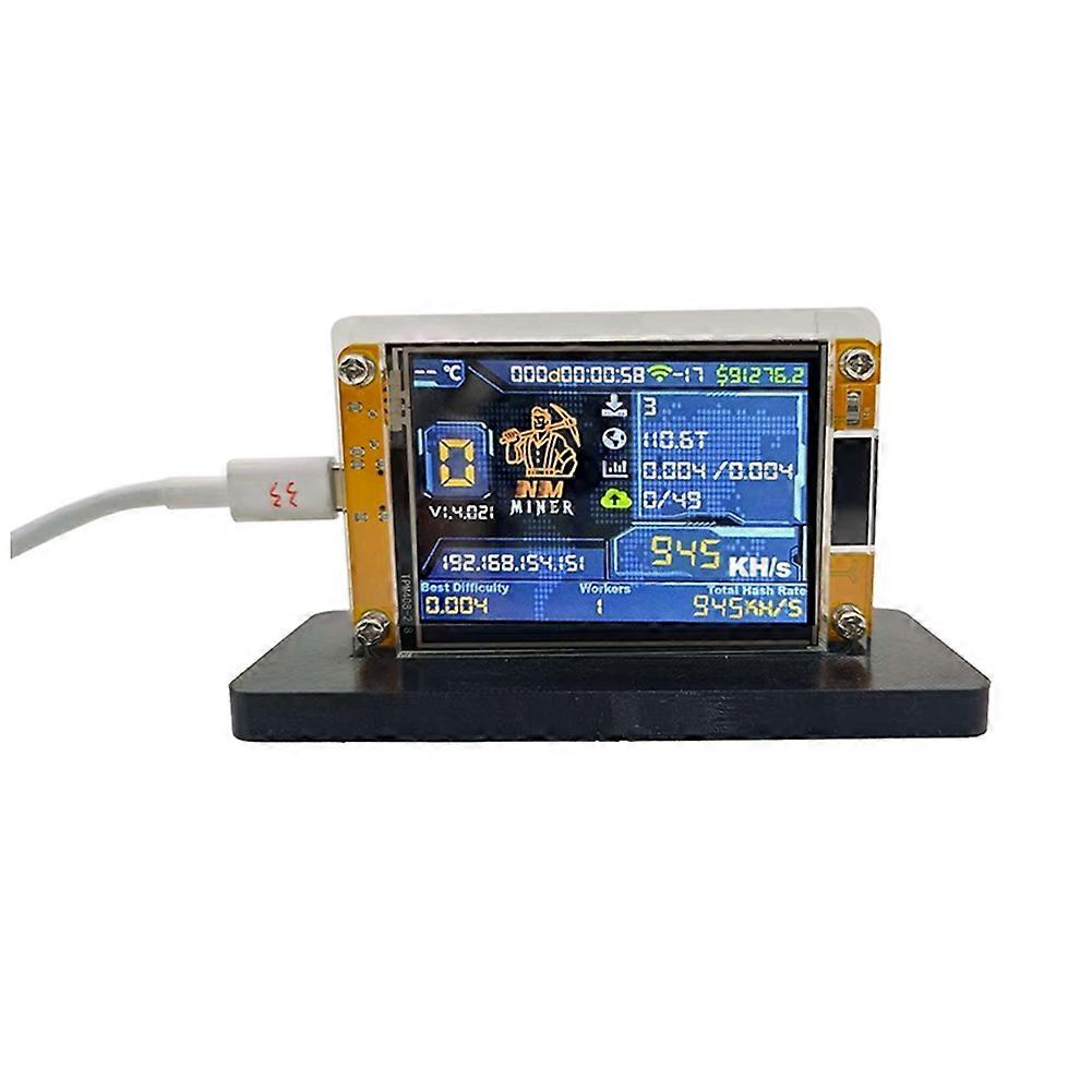 Upgraded 950KH/S Harshrate NMMiner NerdMiner 2.8 Inch Smart Display with Bracket Bitcoin Crypto Solo Miner