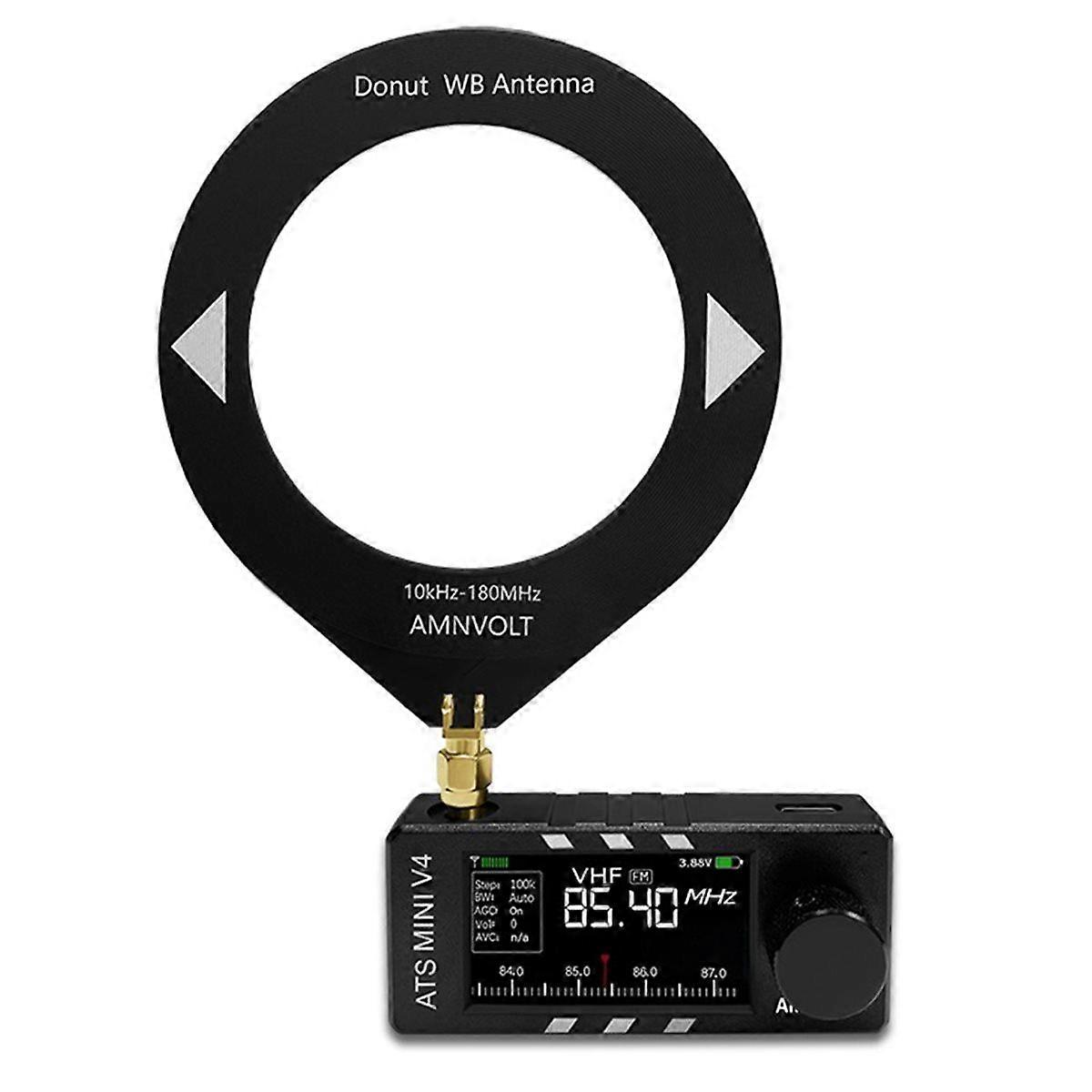 Nouvelle radio V4 ATS MINI SI4732 toutes bandes FM AM SSB LSB, récepteur USB, amplificateur de casque haute impédance intégré.