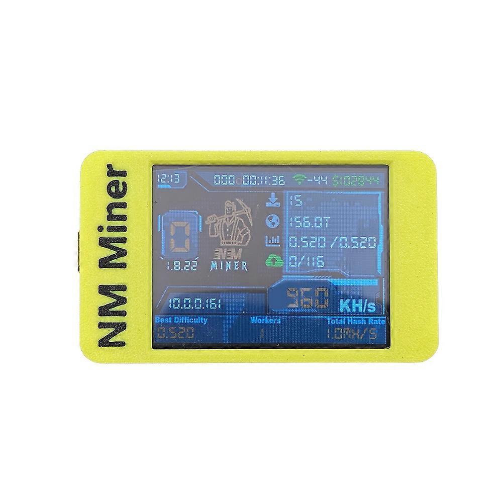 NMMiner V2 Hashrate 960KH/S ESP32 2.8 Inch Smart Display Crypto Solo Lottery Bitcoin ESP32