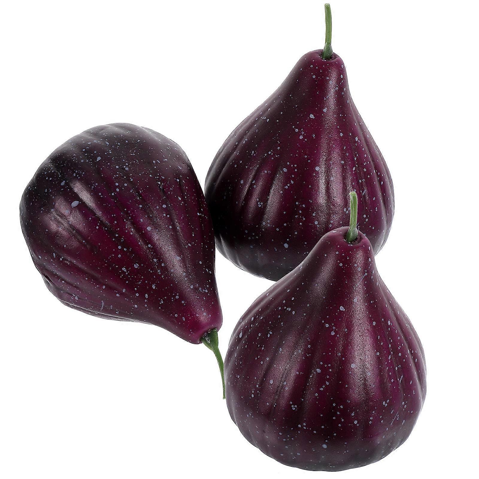 Artificial Fig Plastic Fruit Decoration for 15Pcs Simulation Fruit Models