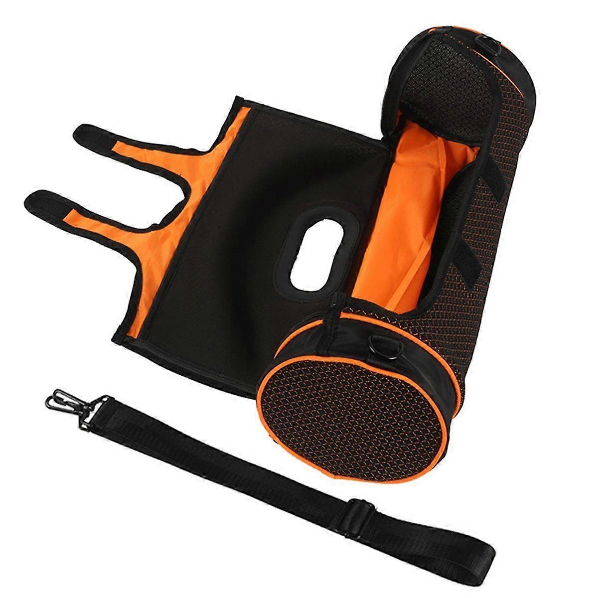 For 4 Speaker Mesh Storage Bag Removable Sleeve Storage Bag Portable Travel Organizer with Shoulder