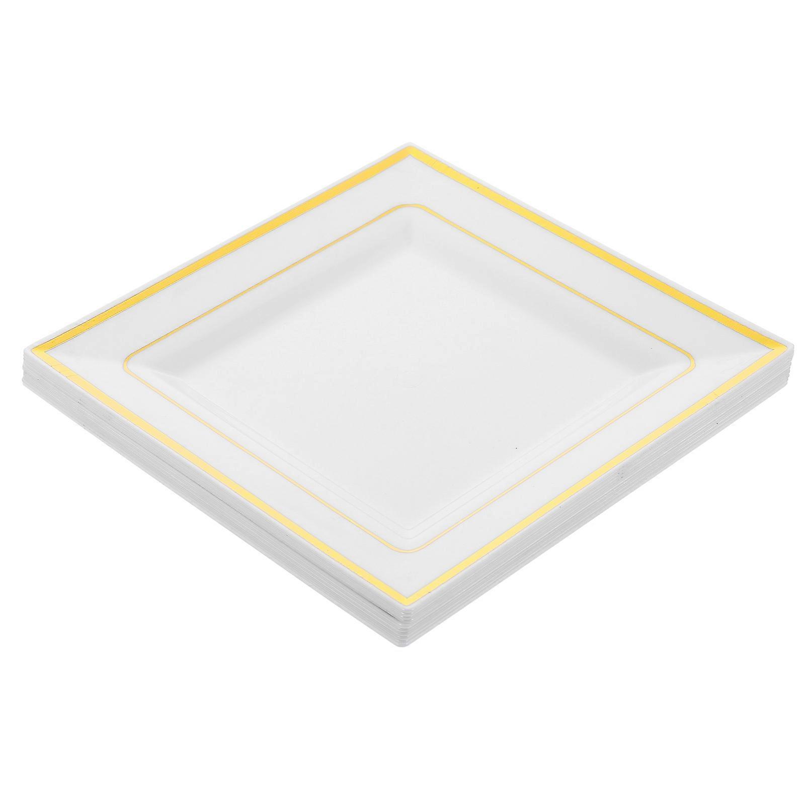 Stackable Lightweight Serving For Parties 6.5 Inches White 10Pcs