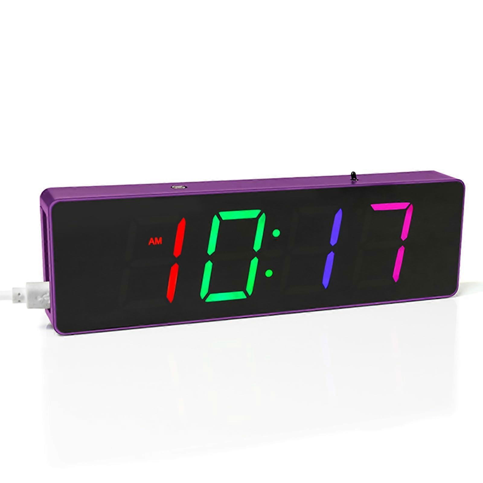 DIY RGB Digital Clock Soldering Kit, 4Digit Colorful Alarm Clock for Electronics Learning Beginners