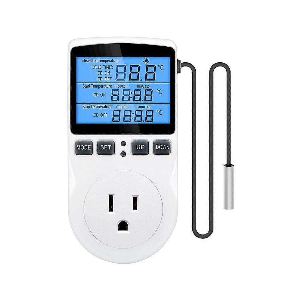 Timer Socket Switch Thermostat Digital Temperature Controller Timing Socket EU/US/AU/UK Plug Outlet Sensor Probe Heating Cooling
