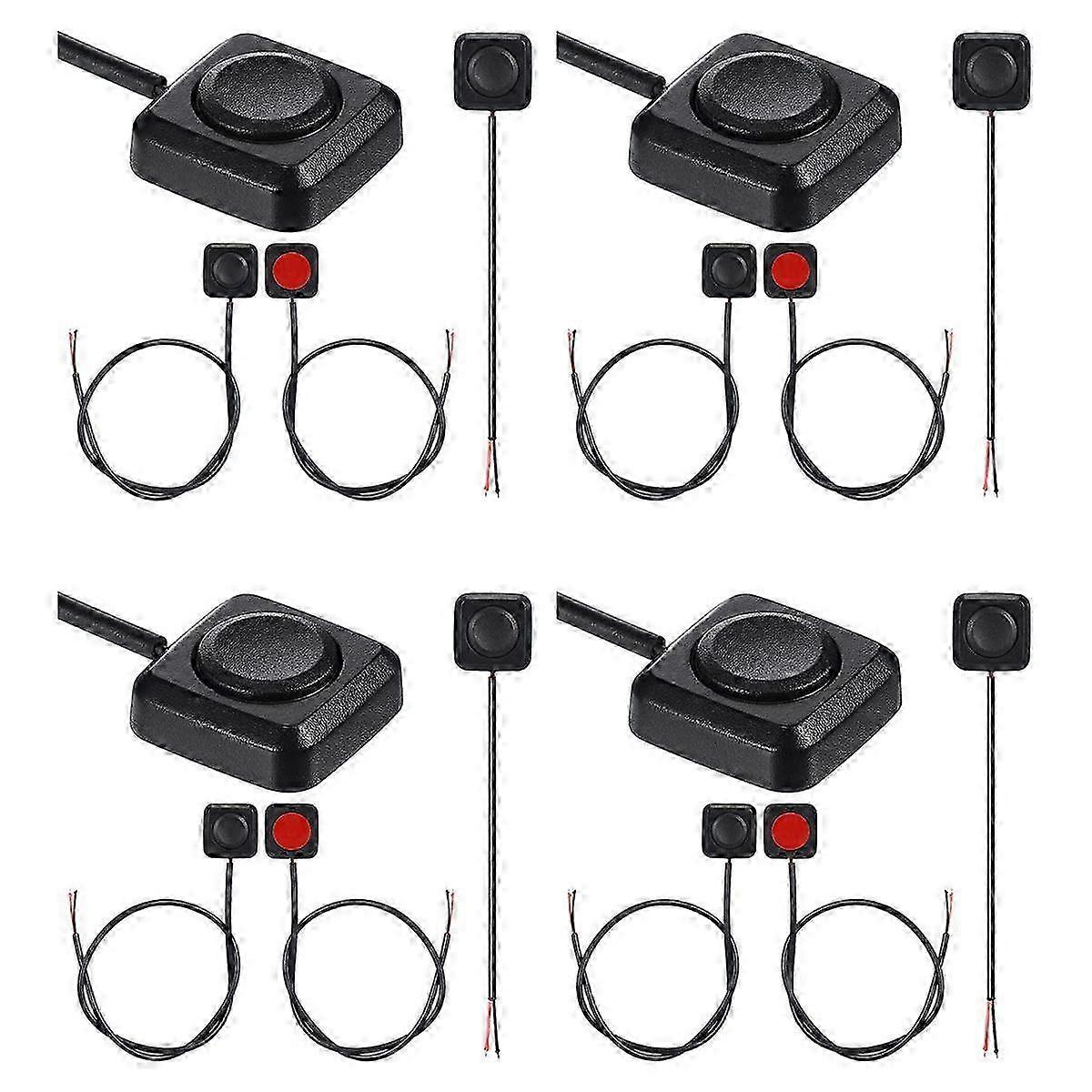 16 Pcs Momentary Switch Momentary Push Button ON Off Switch 12V 24V Surface Mount Mini Button Switc hwy