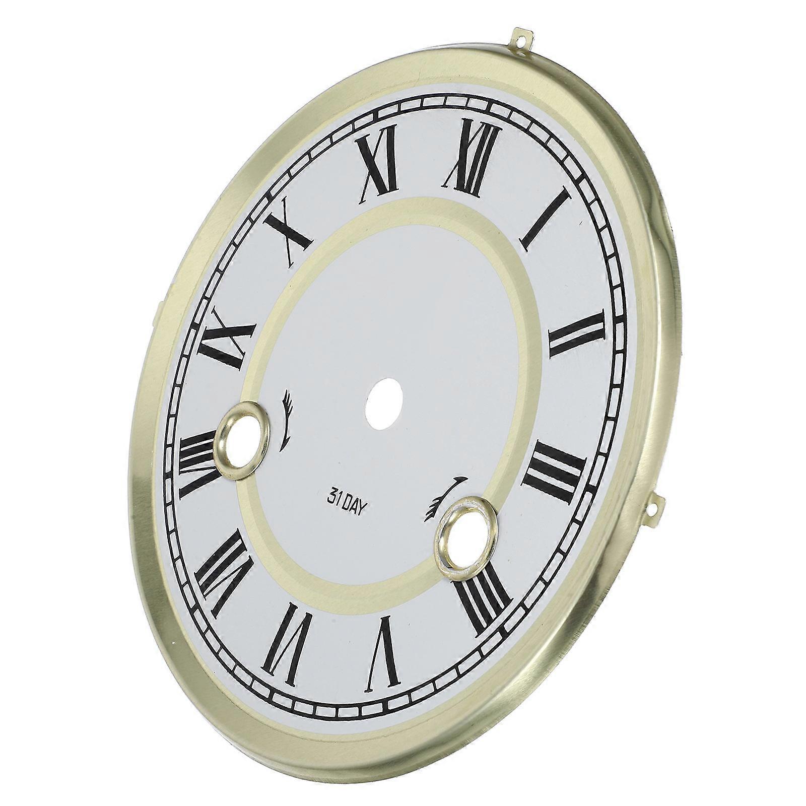 Roman Numeral Quartz Clock Dial for Wall Clock Dial Replacement Metal