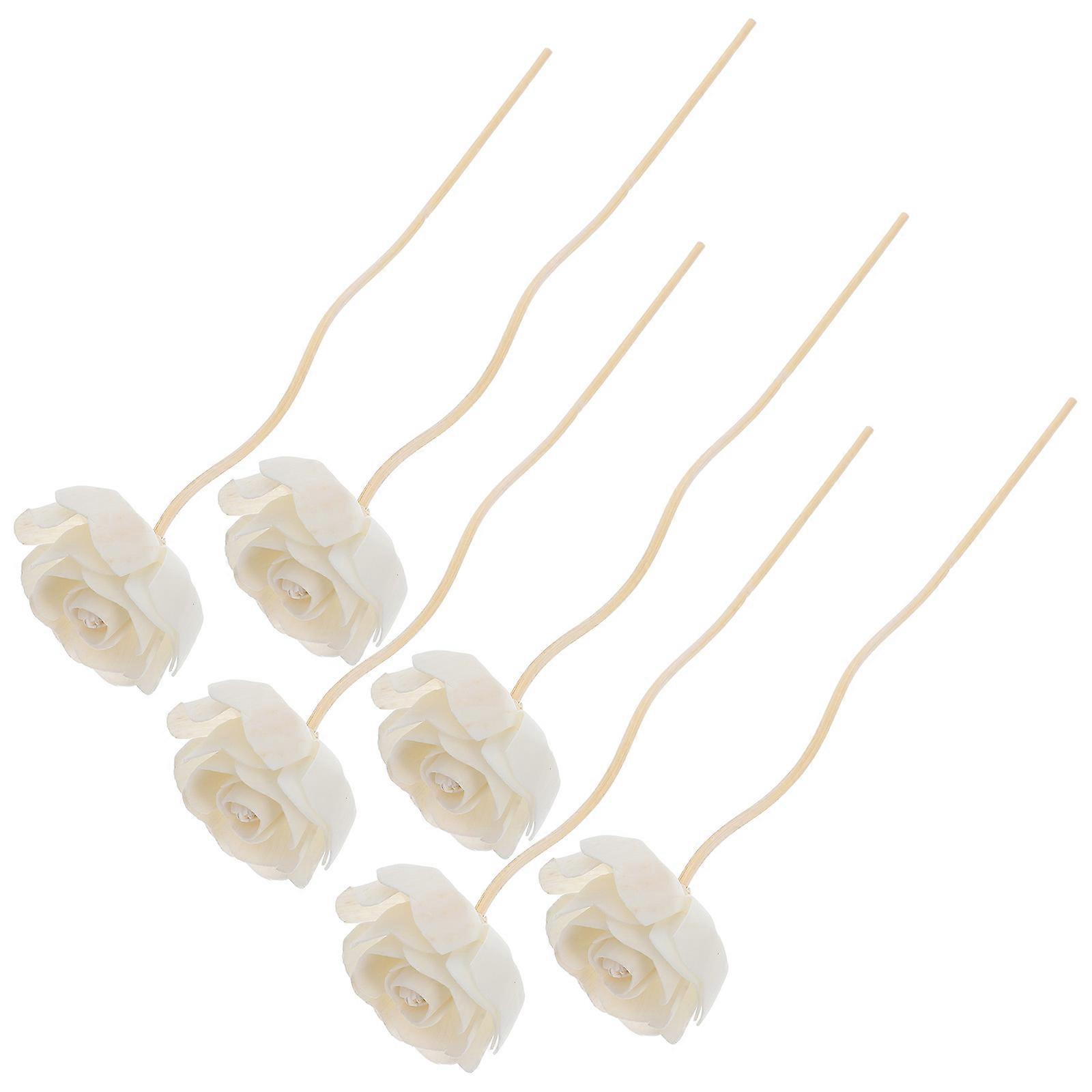 Fragrance Diffuser Reed Diffuser Sticks for Home 6Pcs Rattan Flower Refill