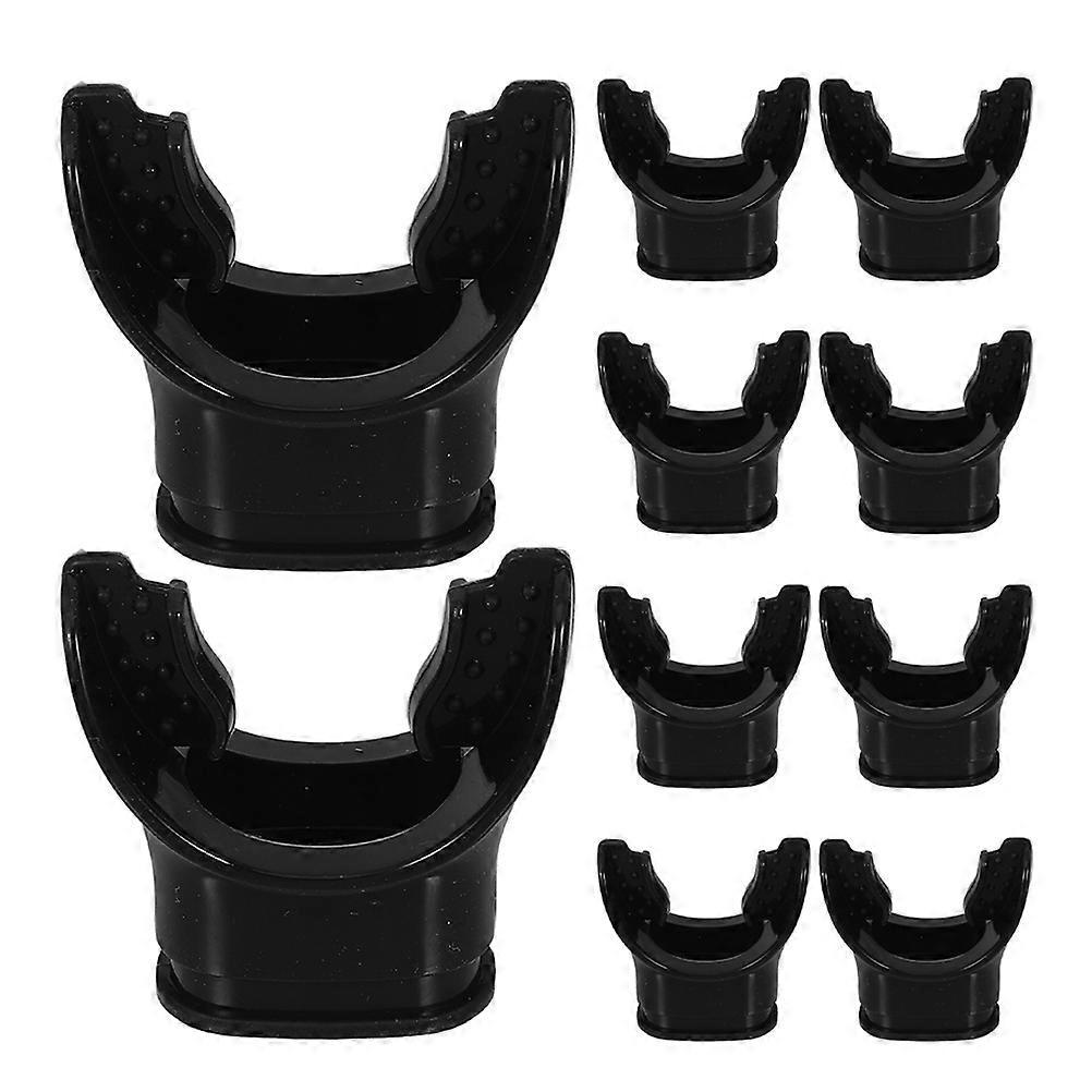 Swimming Bite Valve Silicone Mouthpiece Replacement for Diving 10Pcs