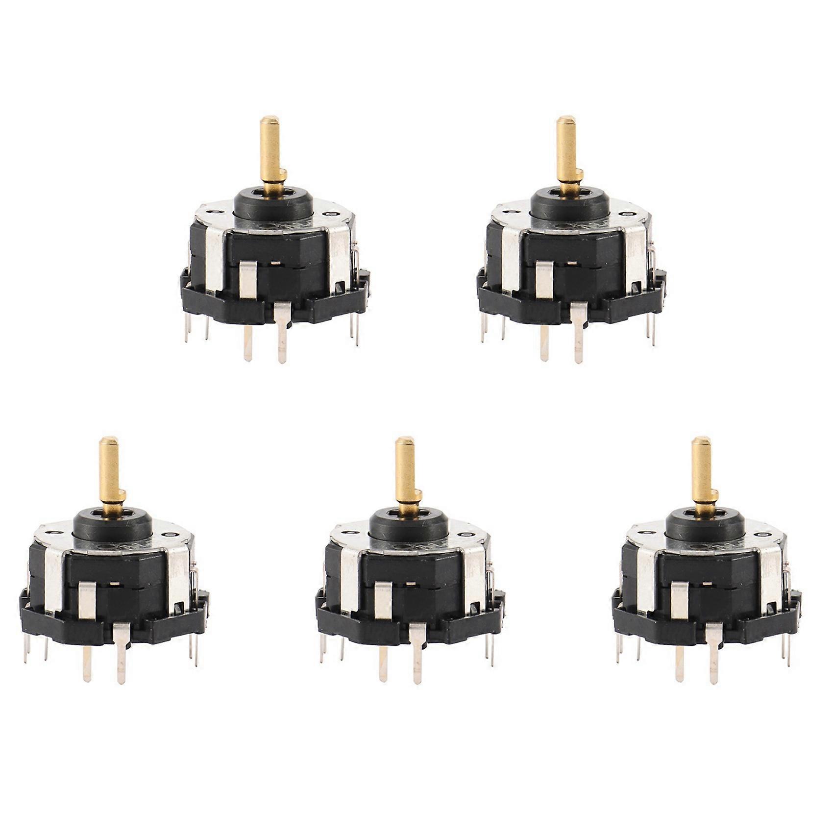 5X RKJXT1F42001 4-Way Switch Car Navigation Encoder Key Rocker Switch with Push Switch Encoder