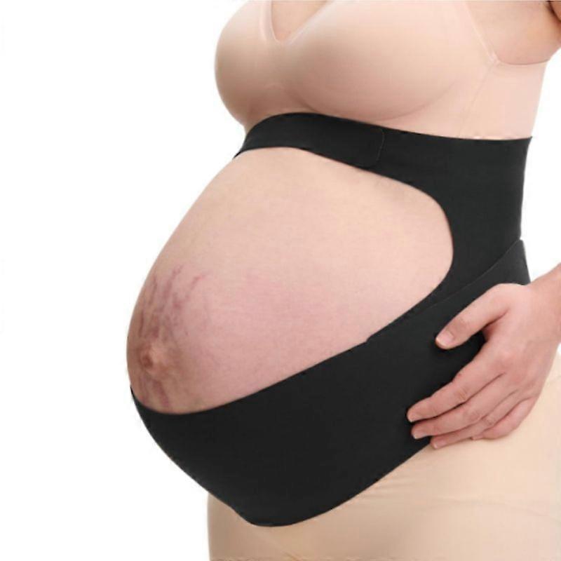 Pregnancy Belly Band, Support Ergonomic Maternity Belly Band, Invisible Pregnancy Belt for Back, Abdomen, Waist L code