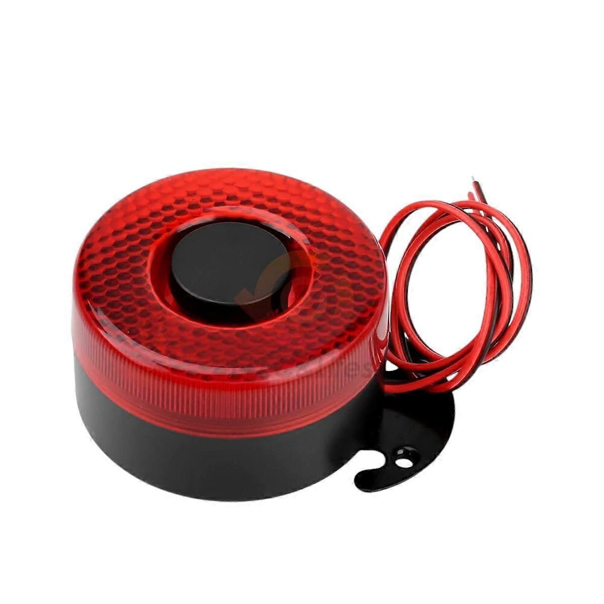 Car Reverse Alarm 12V 24V with Light, Backup Parking Warning Buzzer Siren for Vehicle Safety