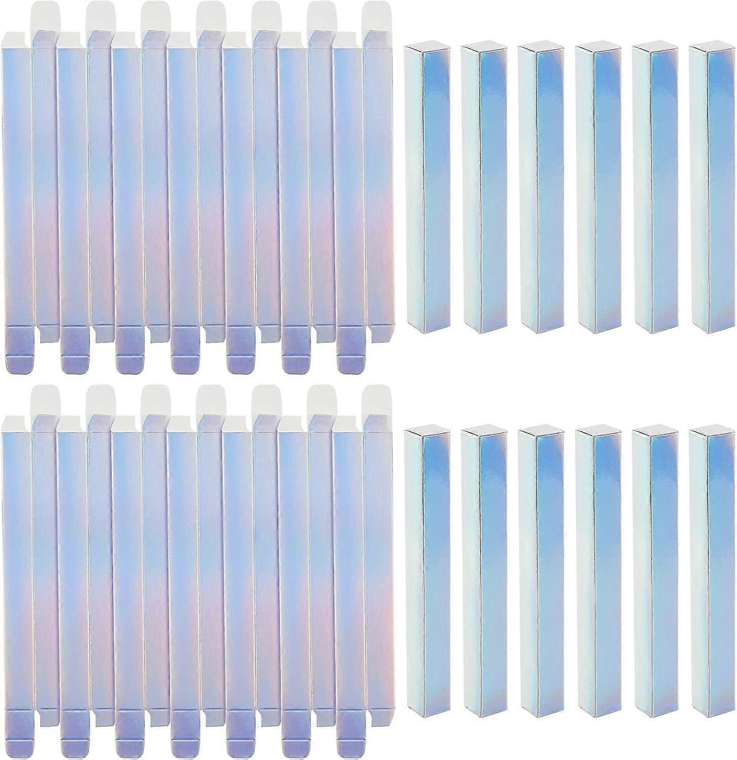 50 Pcs Package Boxes Foldable Paper Boxes Makeup Sample Wrapping Boxes for Cosmetics Gifts Business Bulk 5.73x0.67 Colorful