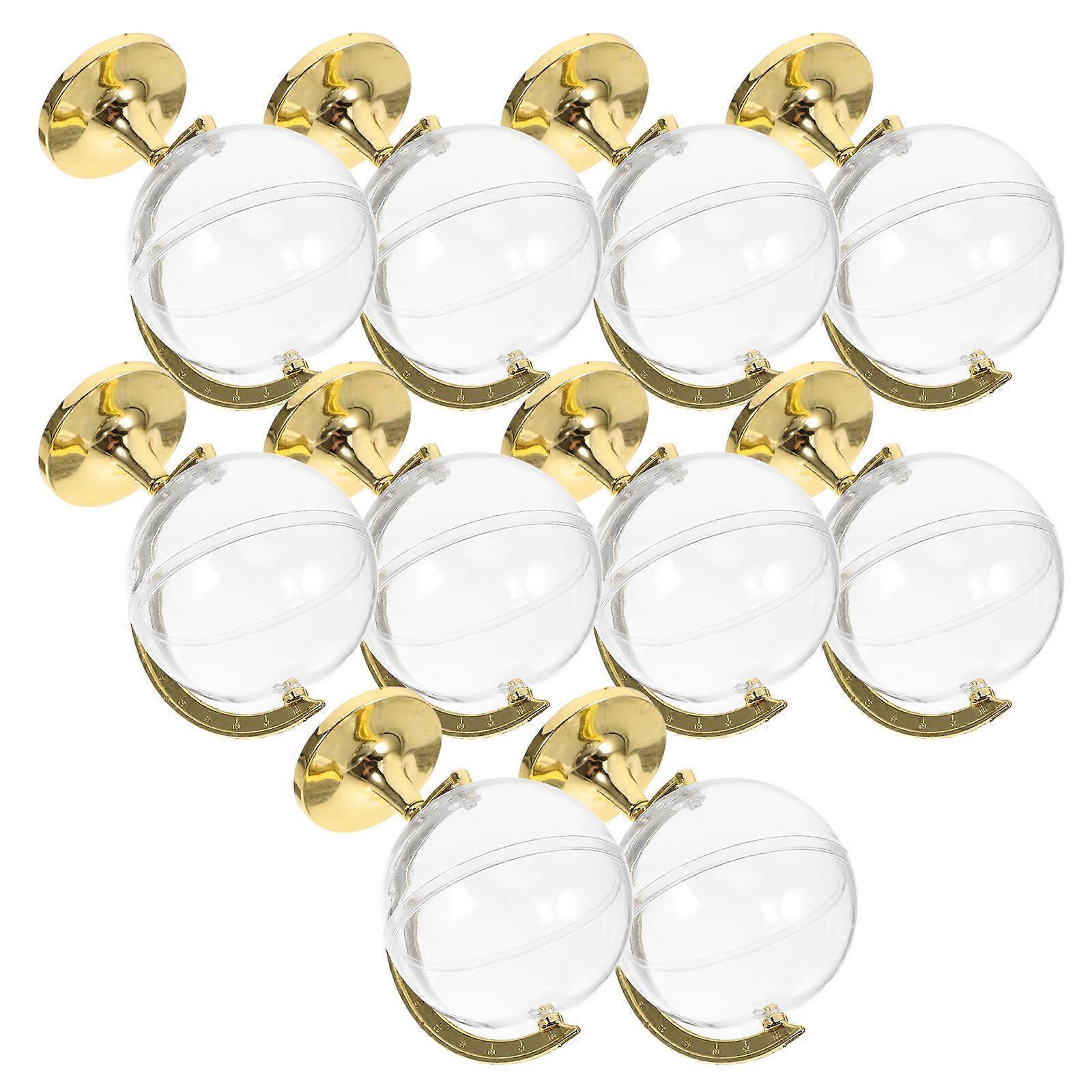 Plastic Globe Candy Boxes for Elegant Storage Use 10Pcs Set