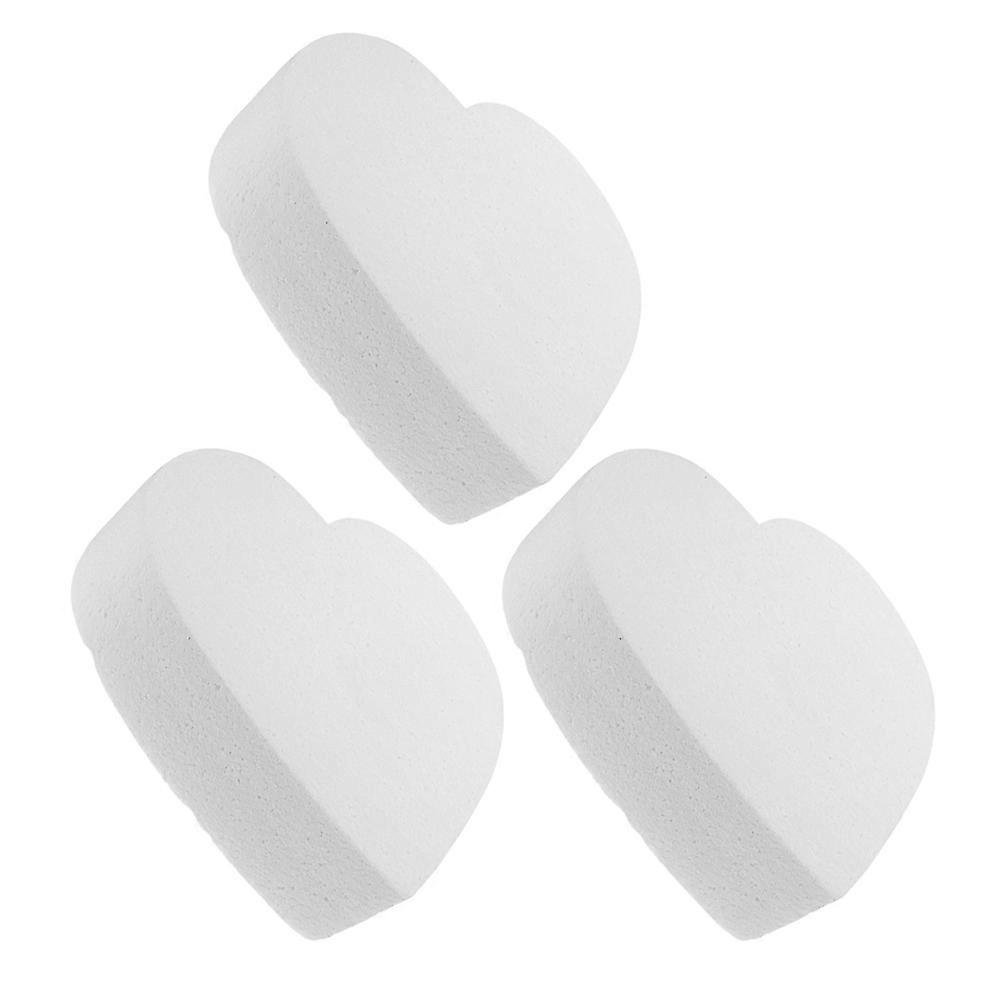 Heart Foam Cake Model for Decorating Practice 3Pcs White Foam Cake Models