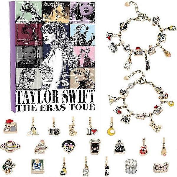 2024 Advent Calendar Bracelet - 24 Days Countdown Advent Calendar Taylor Swift Swiftie DIY Jewelry Creative Gift BD B