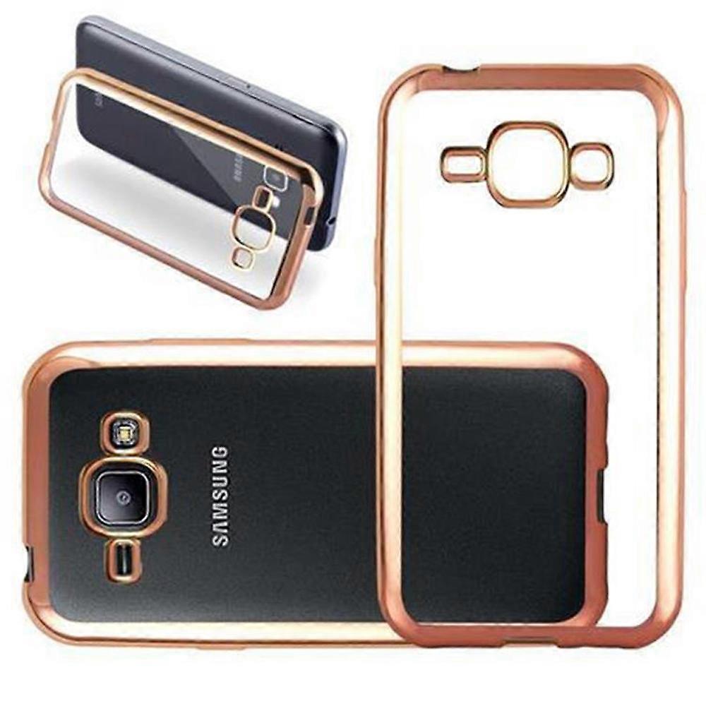 Samsung Galaxy J1 2015 Protective Case TPU Case - Chrome Optic