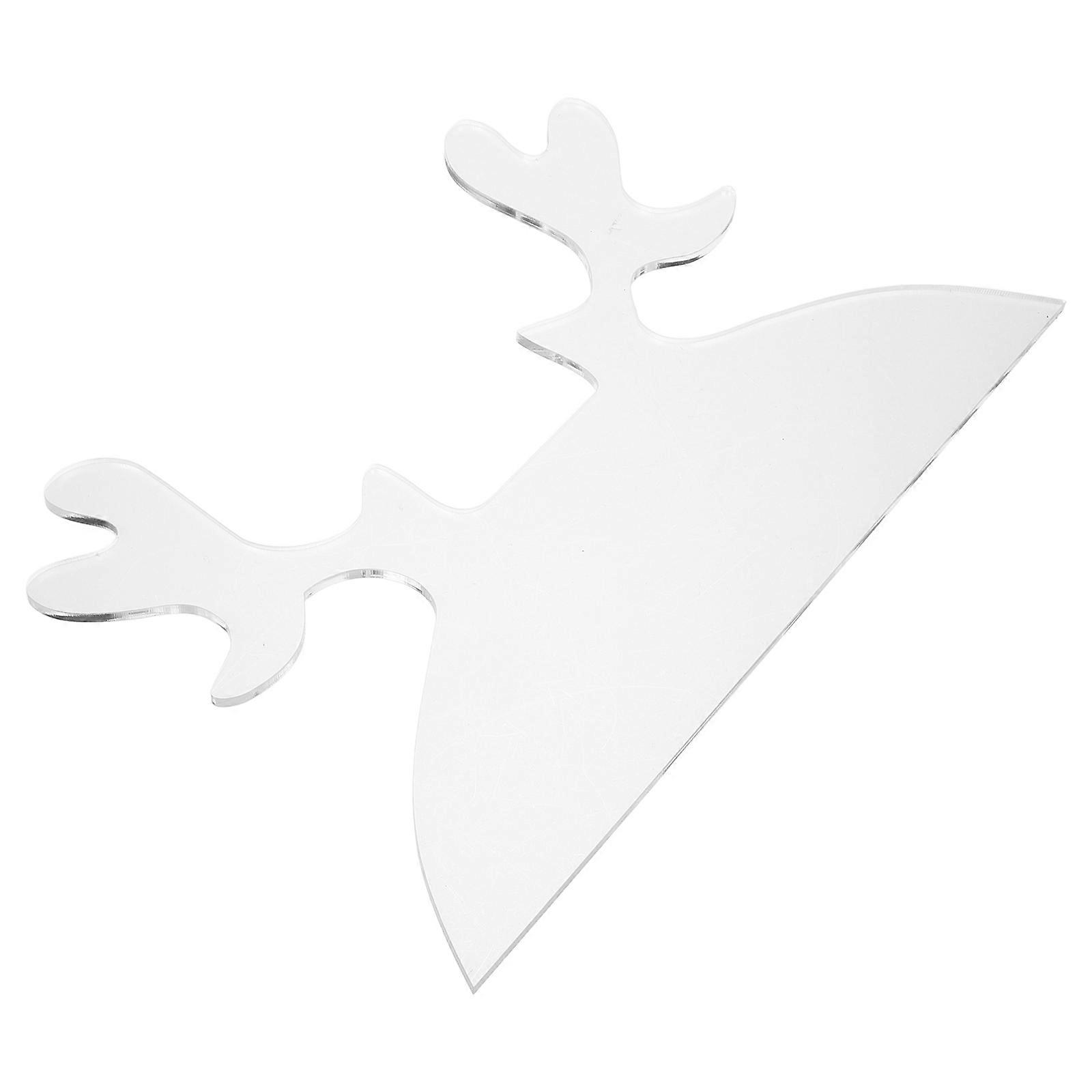 Acrylic Cutting Board Handle Template for DIY Use Clear Design Practical Tool for Transparent