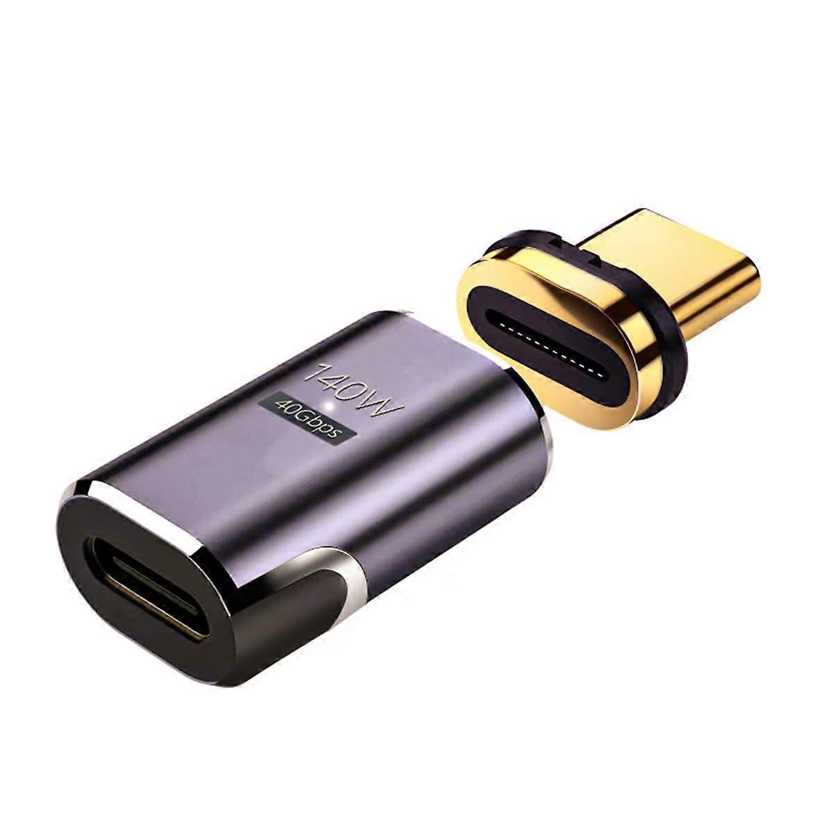 TypeC USB C Magnetic Adapter USB4.0 PD 140W 8K@60Hz Video Output 40Gbps Compatible With USBC Laptops