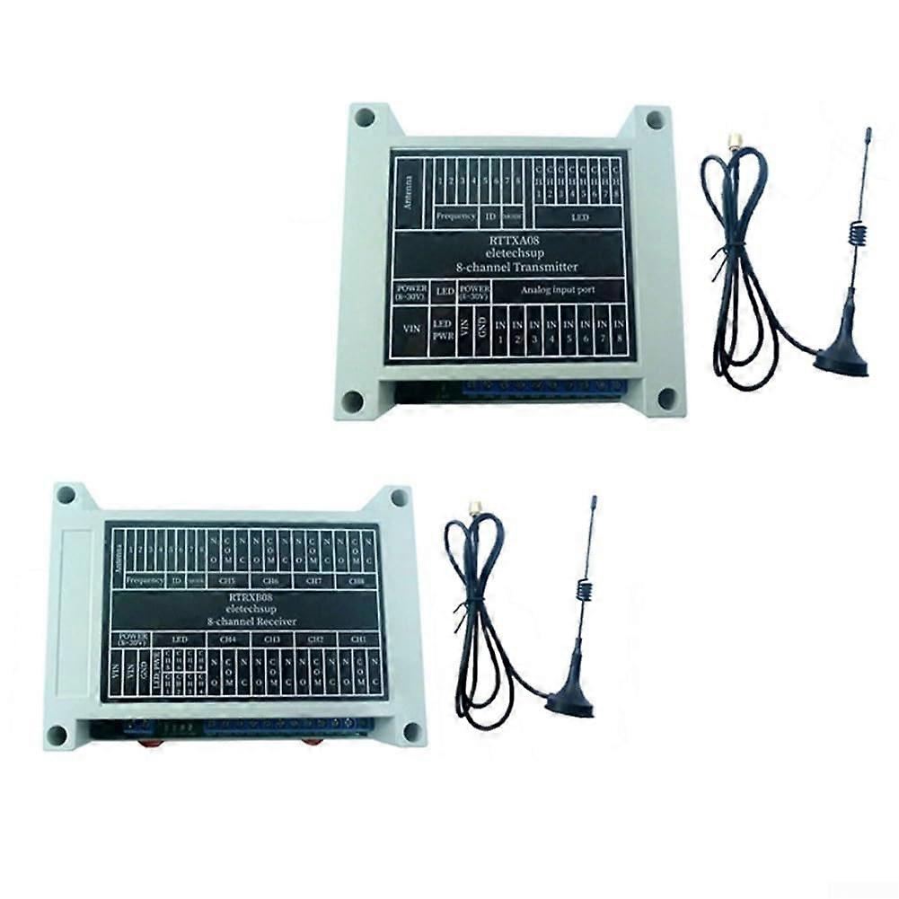 8 Channel Wireless Relay Switch 433MHz Long Range Industrial Grade Remote Control 10A 250V