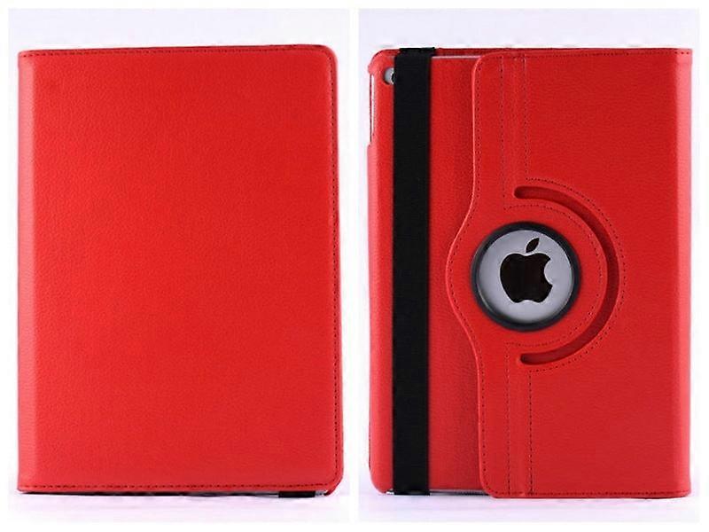 Case For Ipad 2/3/4 Large Red Rotating Leather Lychee Pattern Stand Batch