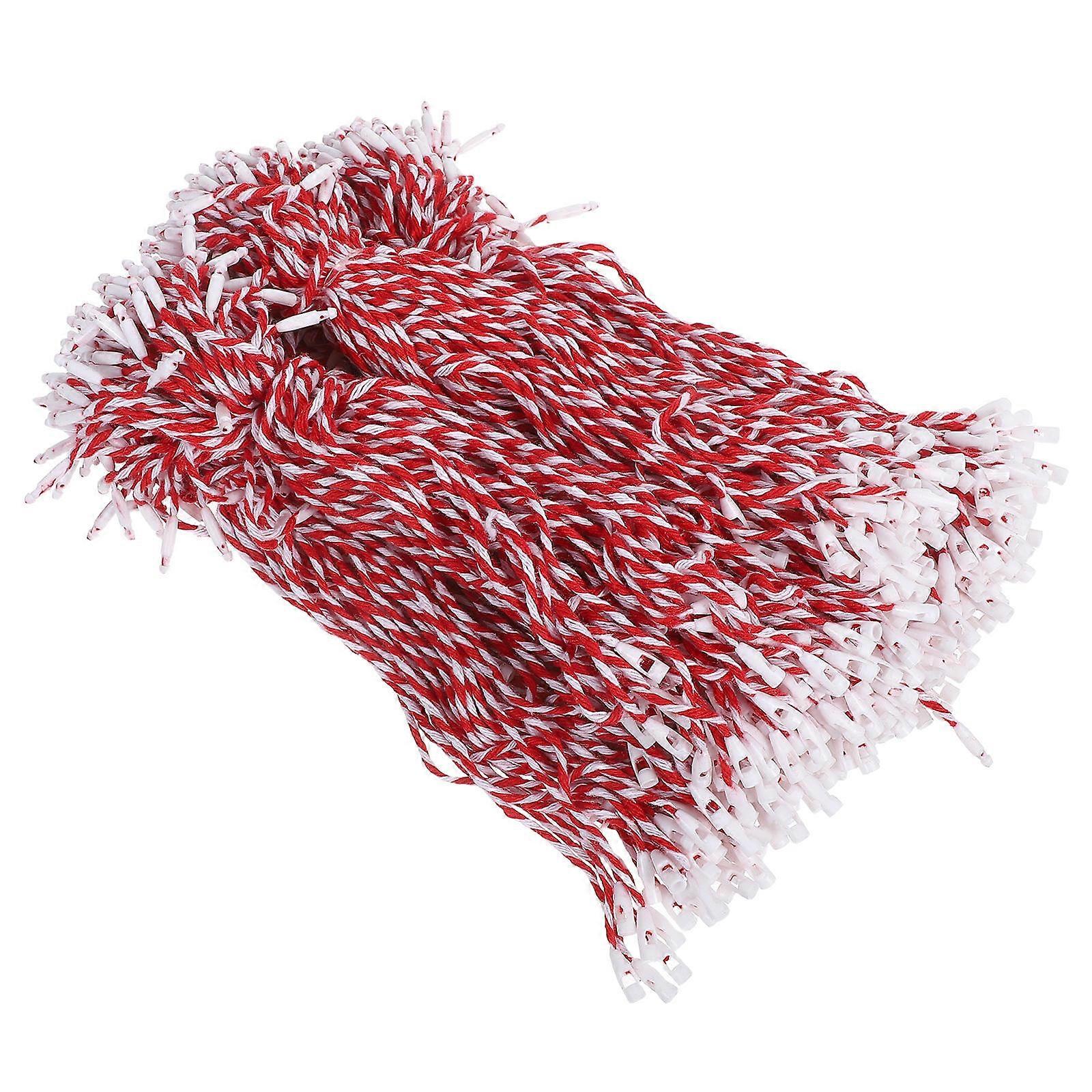 Christmas Tree Ornament Ropes Locking Hooks for Decoration 500Pcs Red Pack