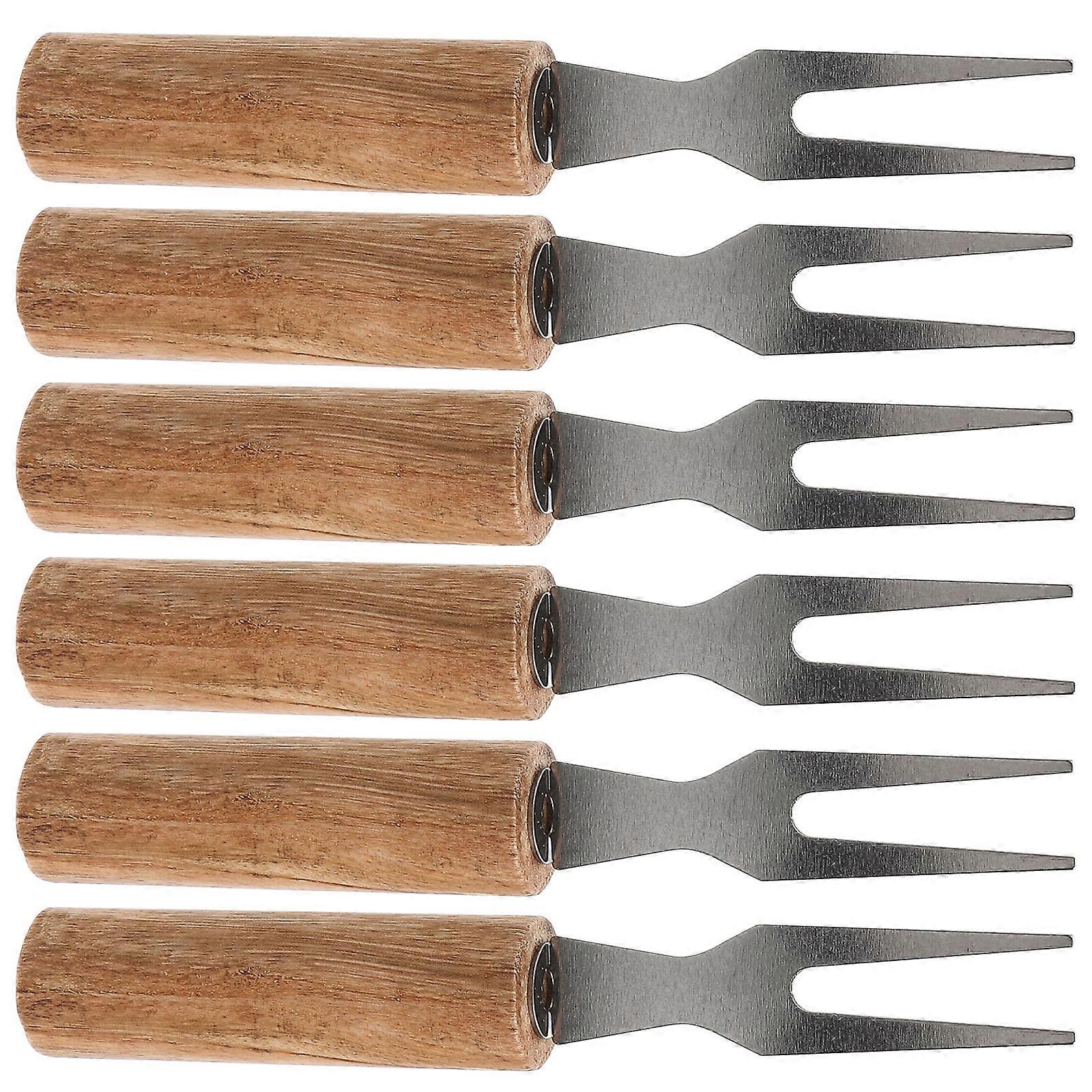 Reusable Corn Forks Barbecue Corn Holders Anti-Scald Grilling Tools 6Pcs