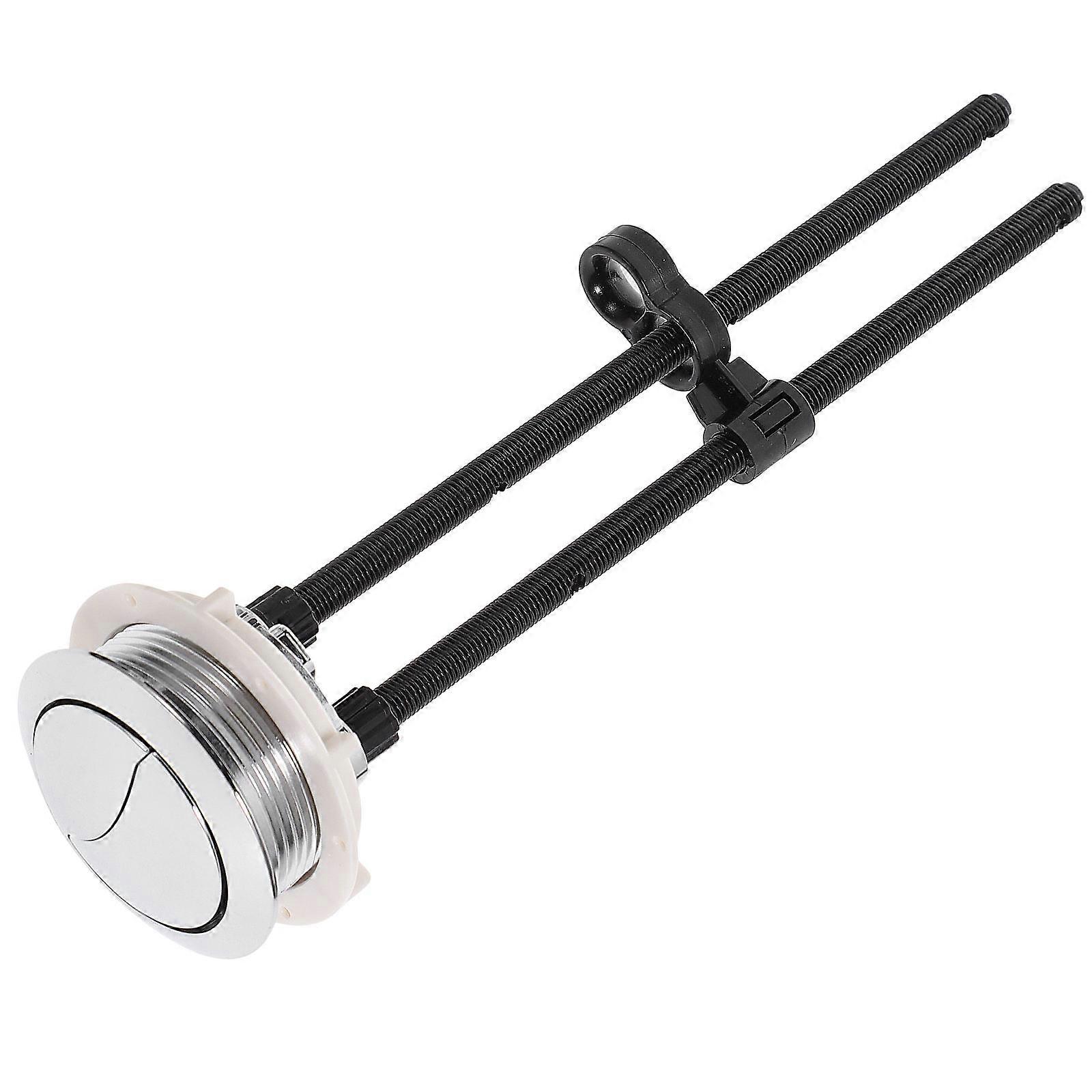 Button Flush Bathroom Toilet Water Tank Push Button Round Shape Bathroom Use 1Pcs