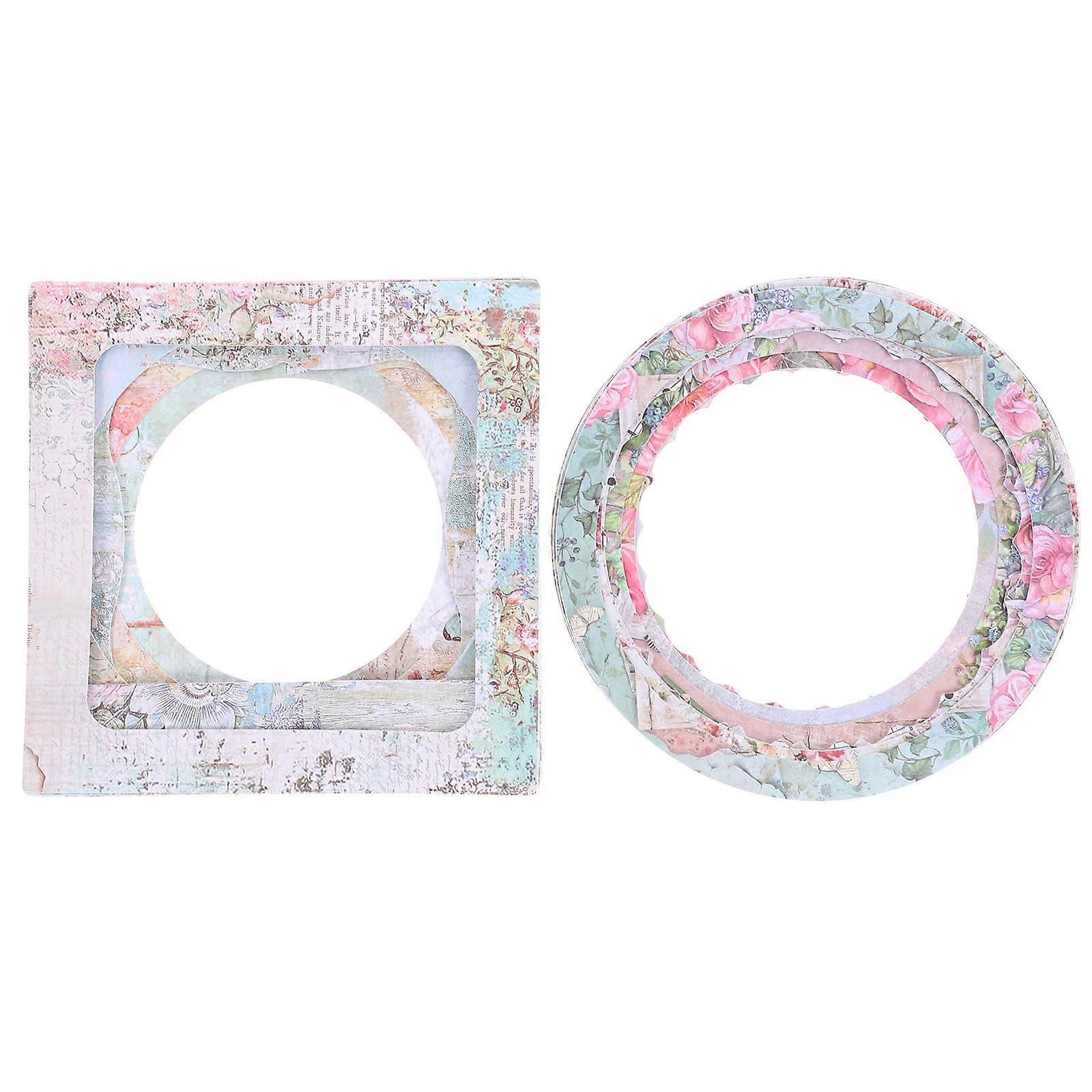 Creative Window Paper DIY Material for Hand Account 2Sets Assorted Color Paper